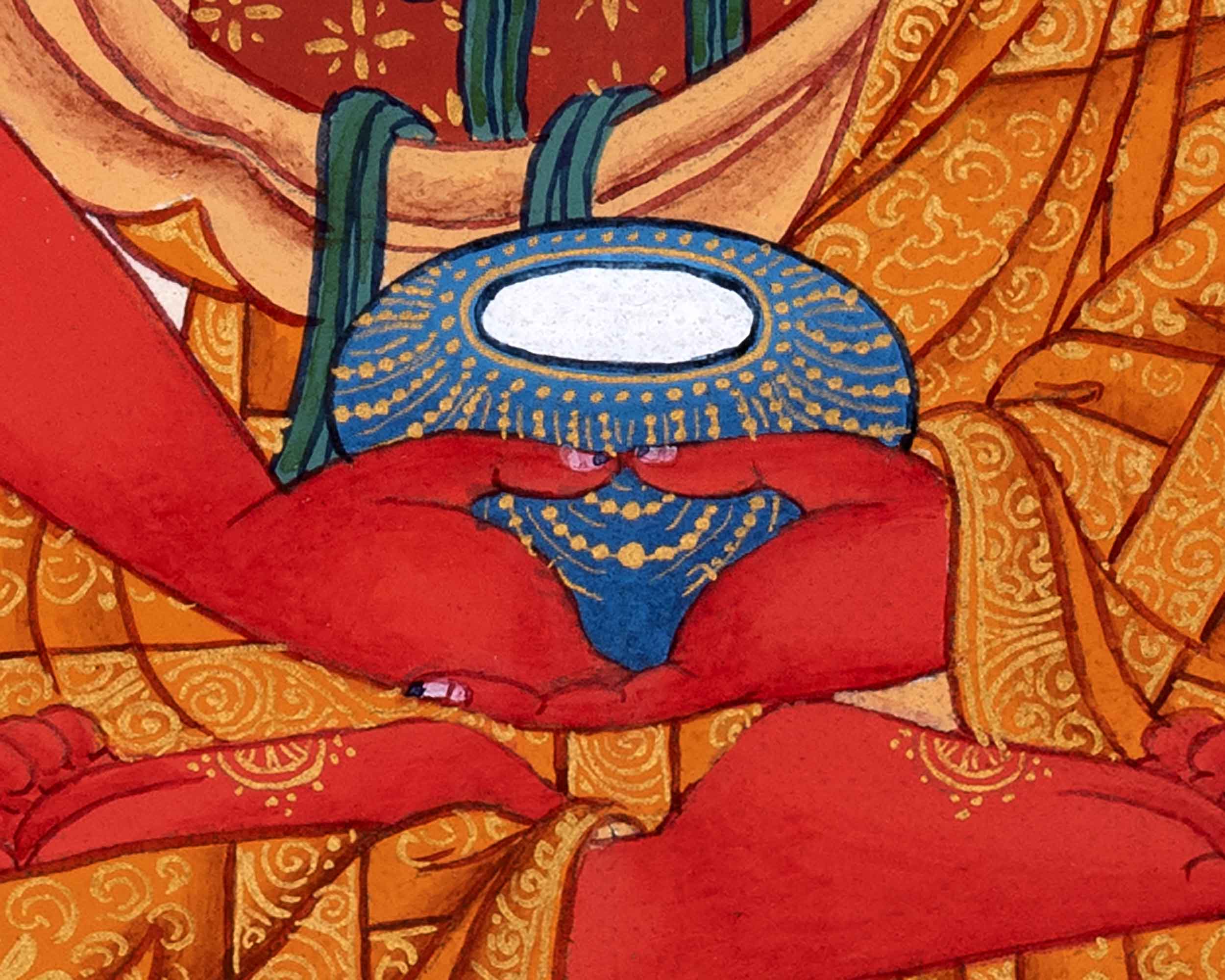 Amitabha Buddha Images Thangka Painting | Hand Painted Art for Meditation