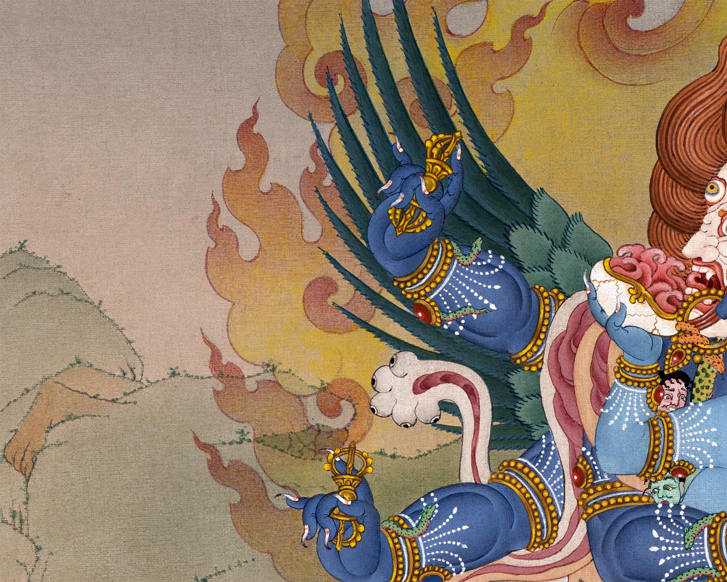 Vajrakilaya Thangka | Special Phurba Painting | Nyingma Yidam