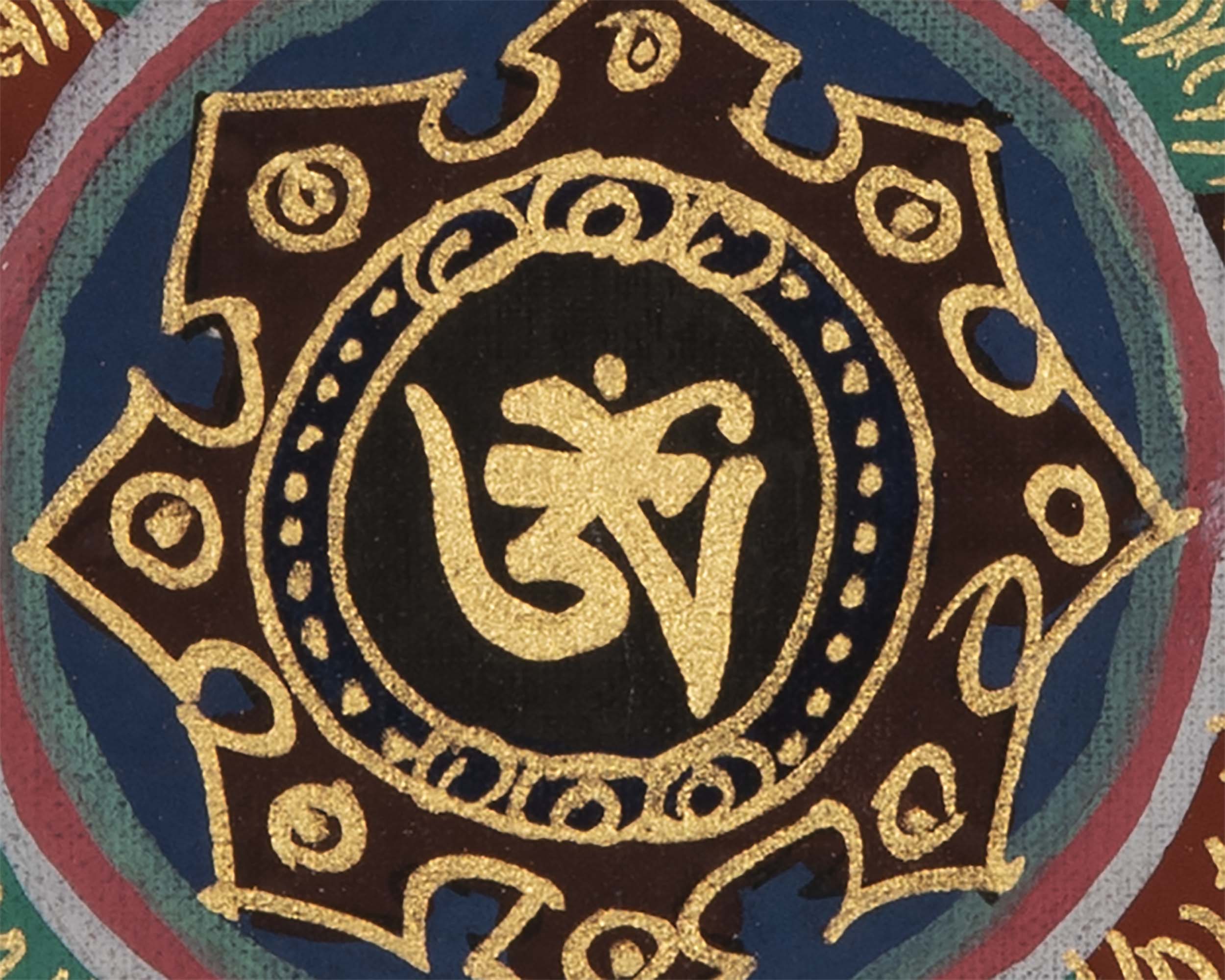 Mantra Mandala Thangka | Religious Buddhist Art