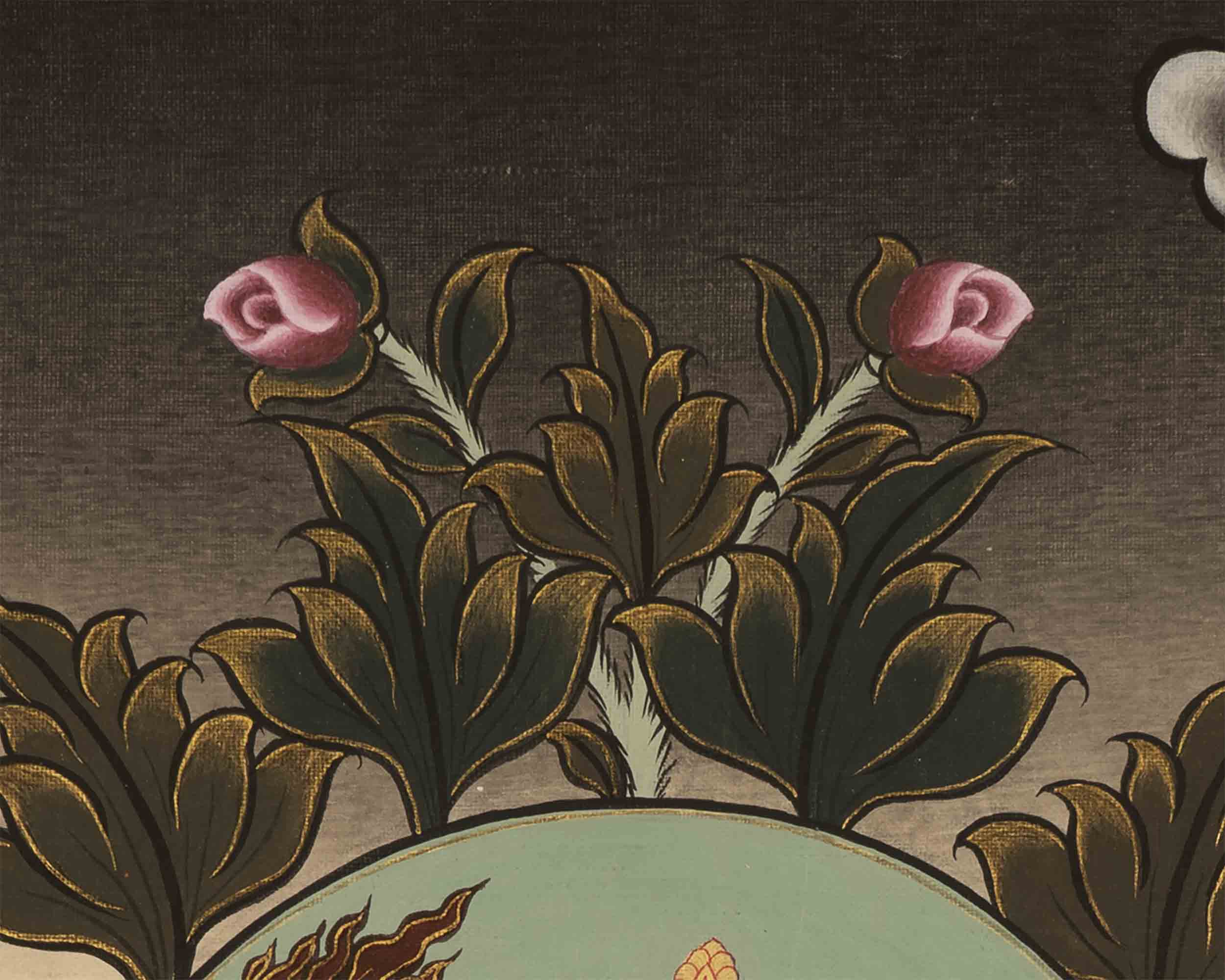 Manjushree Thangka Painting | Tibetan Buddhism Thangka Art