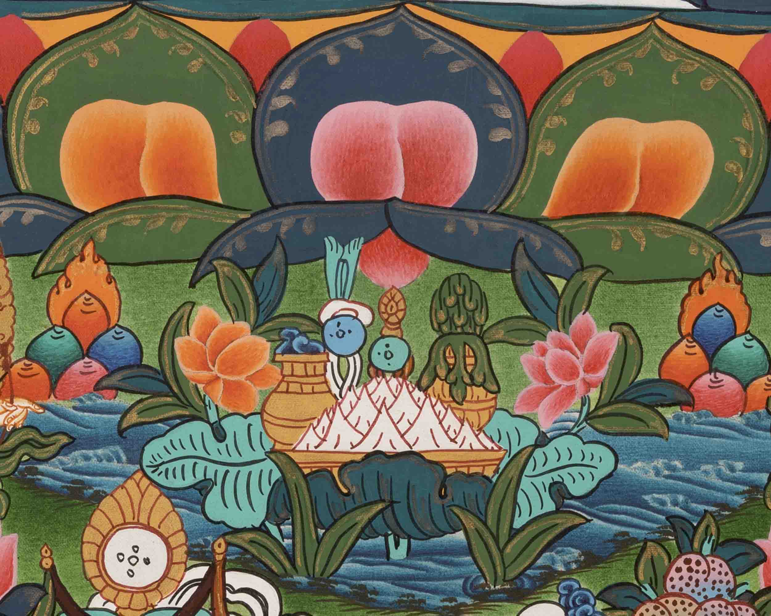 Samantabhadra Thangka | Religious Buddhist Painting | Wall Decors
