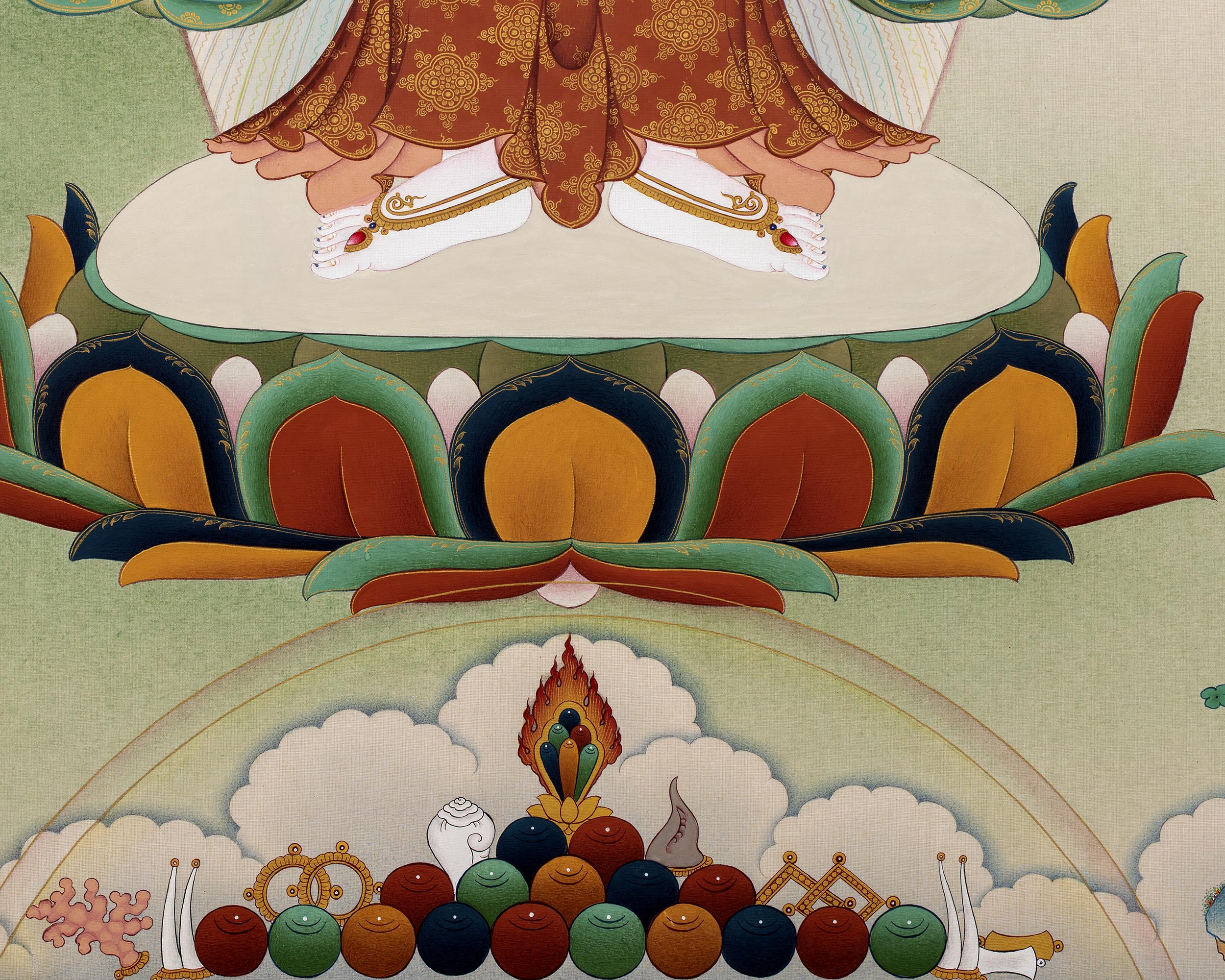 Standing Chenrezig Digital Art Prints | Buddha of Compassion