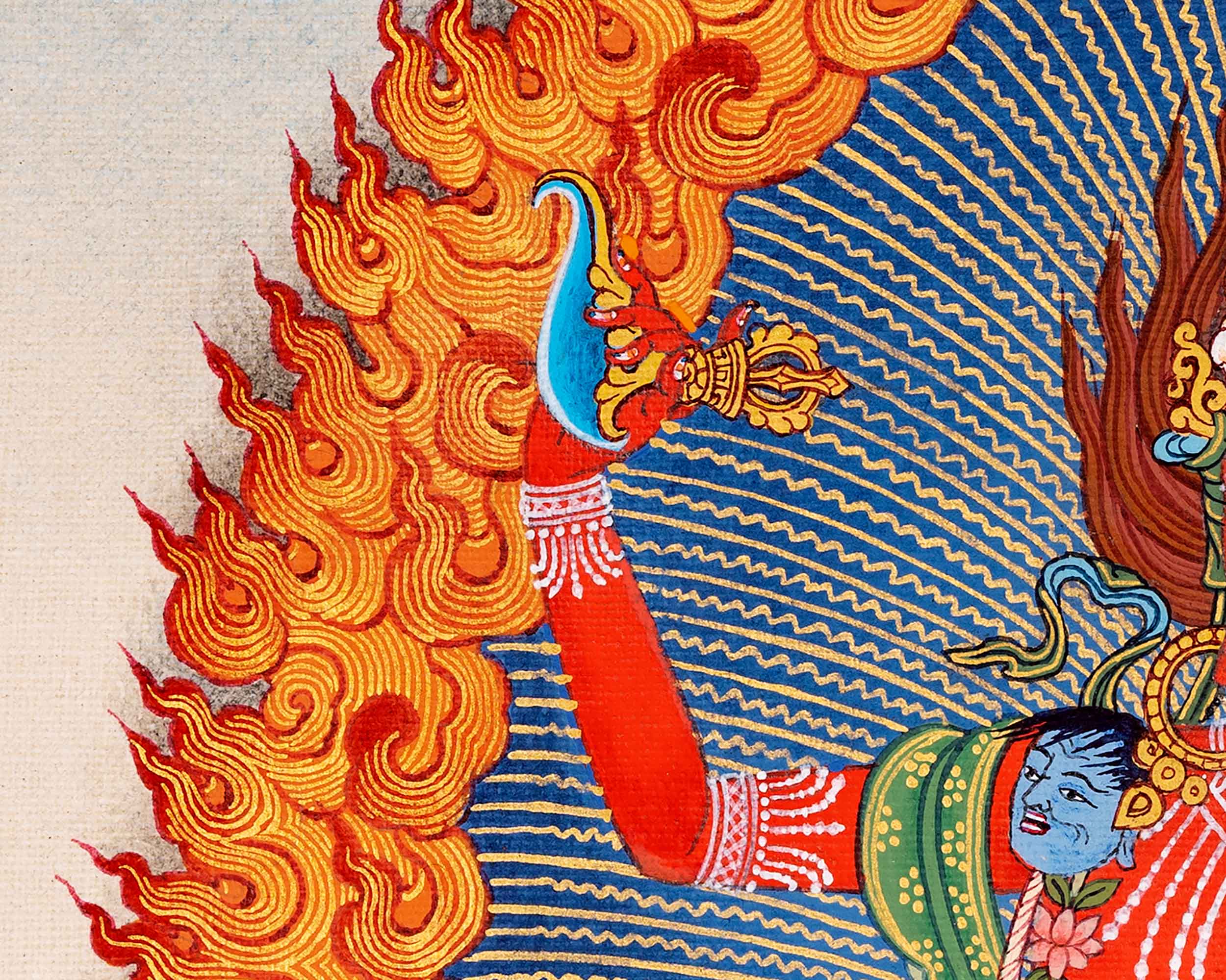 Vajravarahi Thangka Painting | Hand Painted Traditional Dakini Art