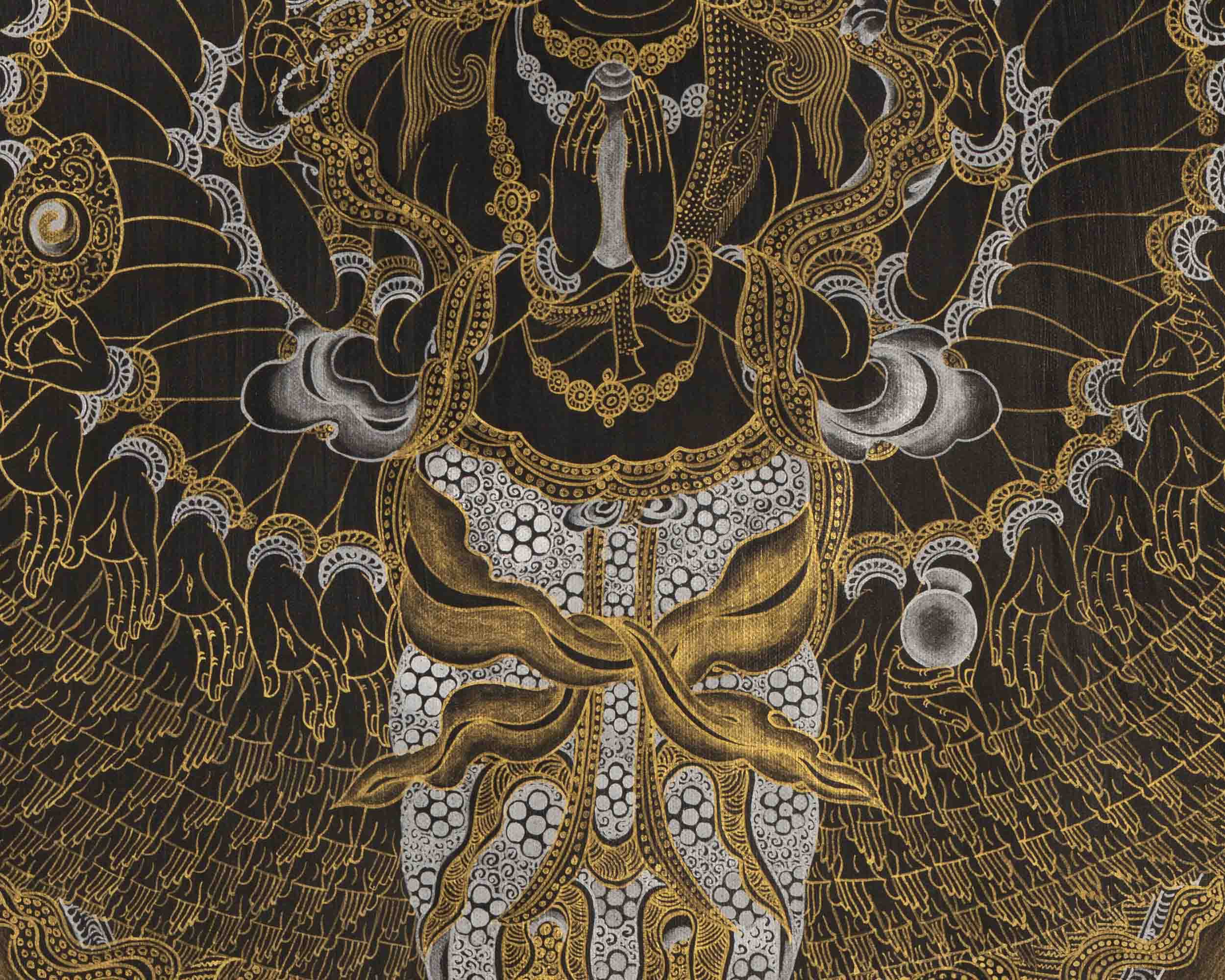 1000 Armed Avalokiteshvara | Wall Decors | Traditional Thangka