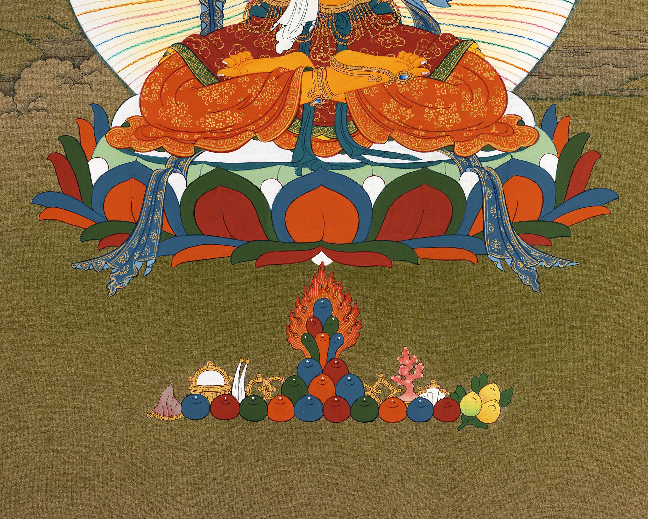 Wisdom Bodhisattva Manjushri Thangka