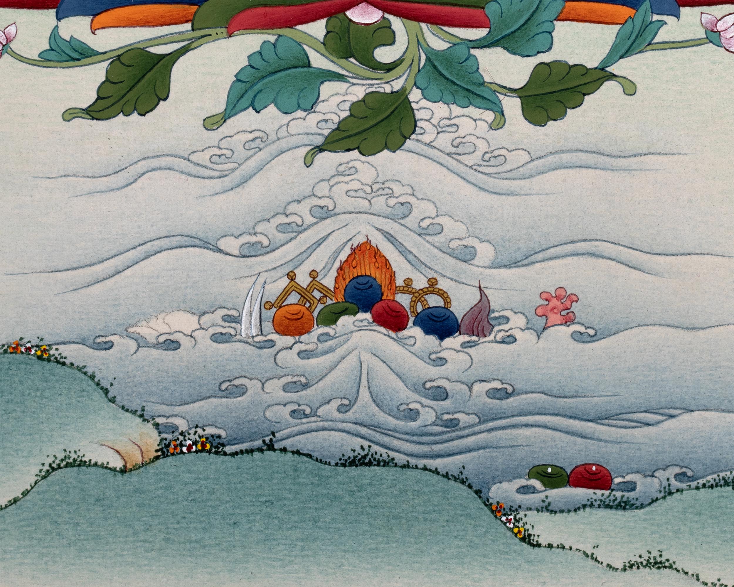 Vajrasattva Thangka | Dorje Sempa | Tibetan Buddhist Art