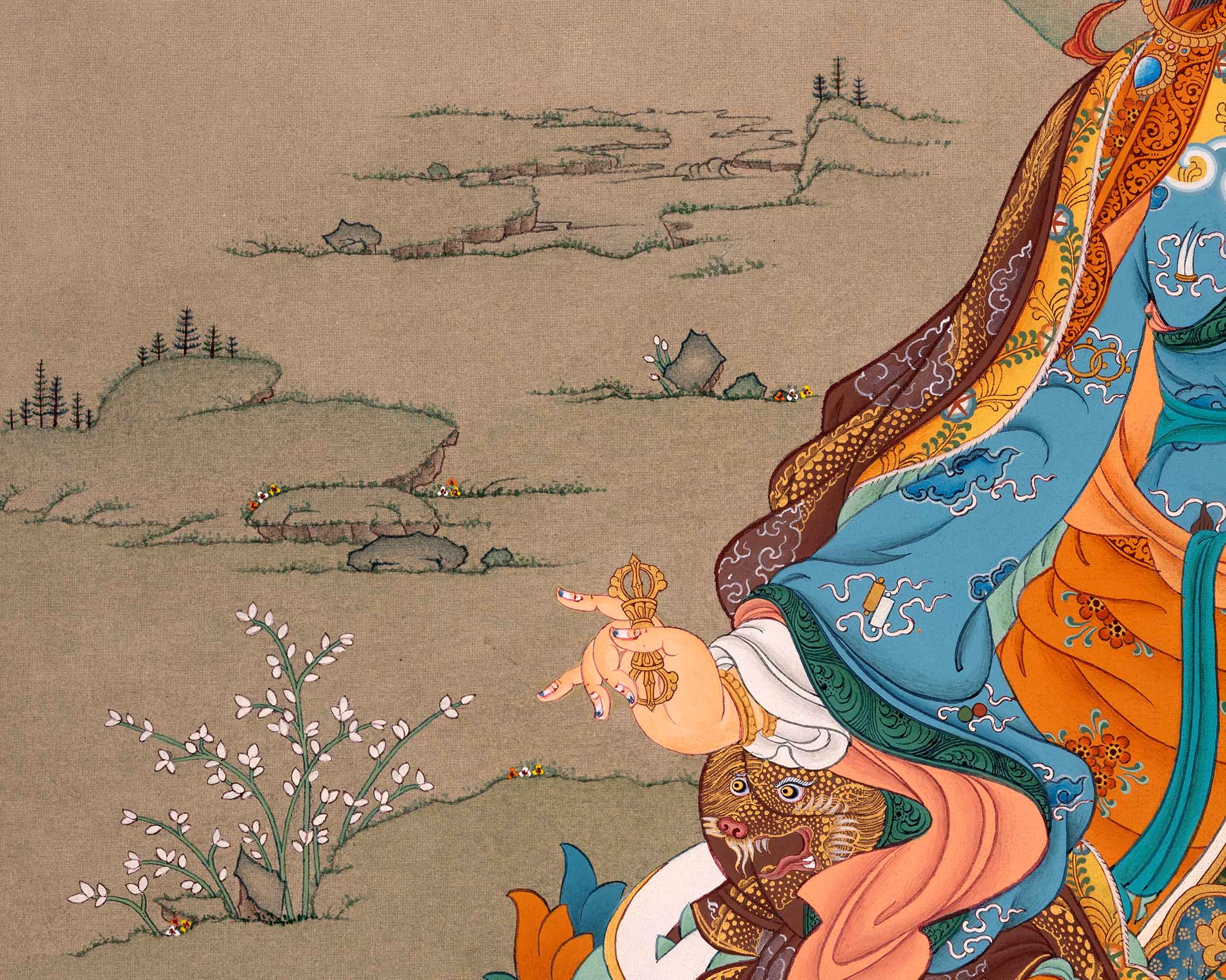 Padmasambhava Art | Traditional Guru Rinpoche Thangka