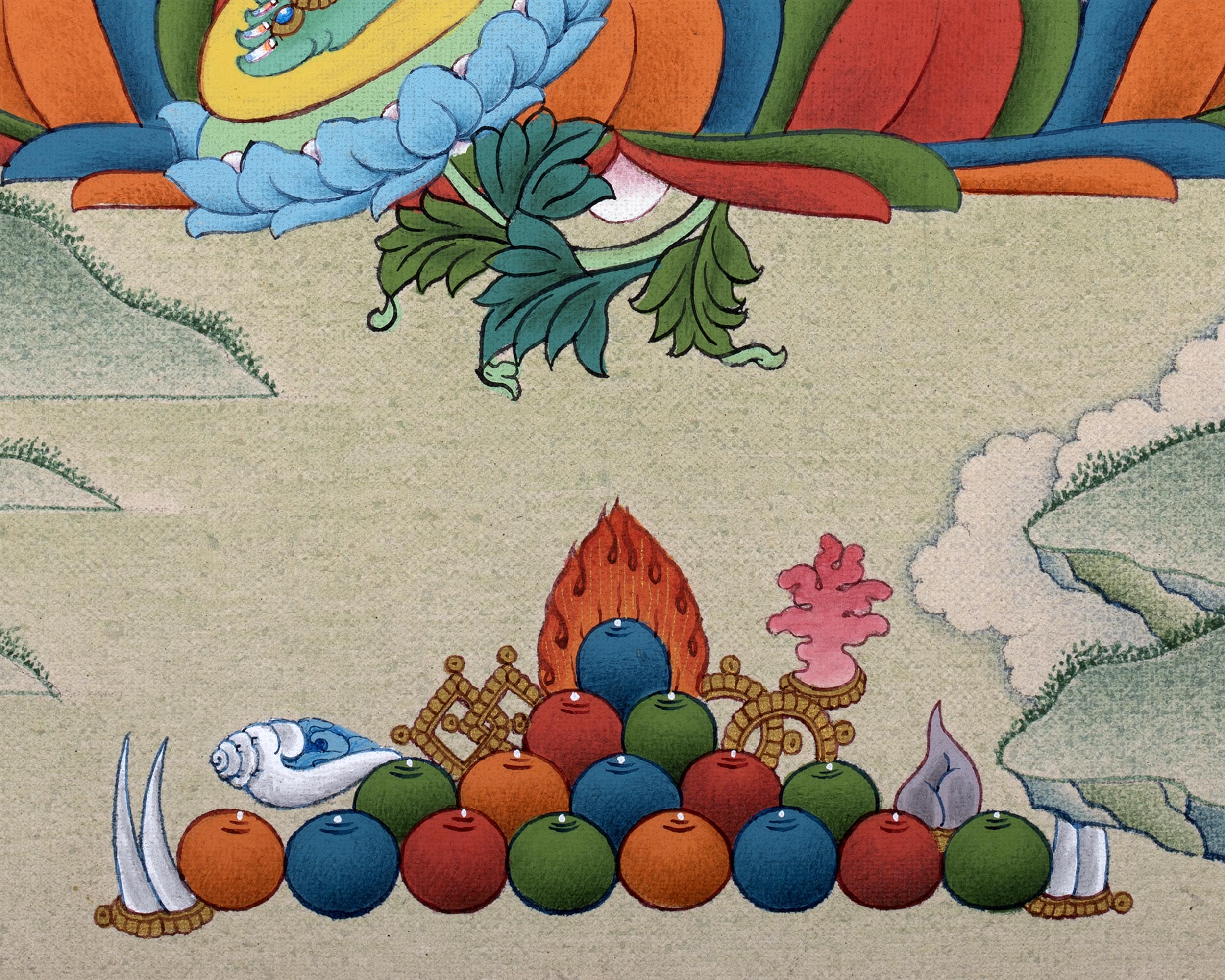 Mother Green Tara Thangka | Tibetan Buddhist Painting