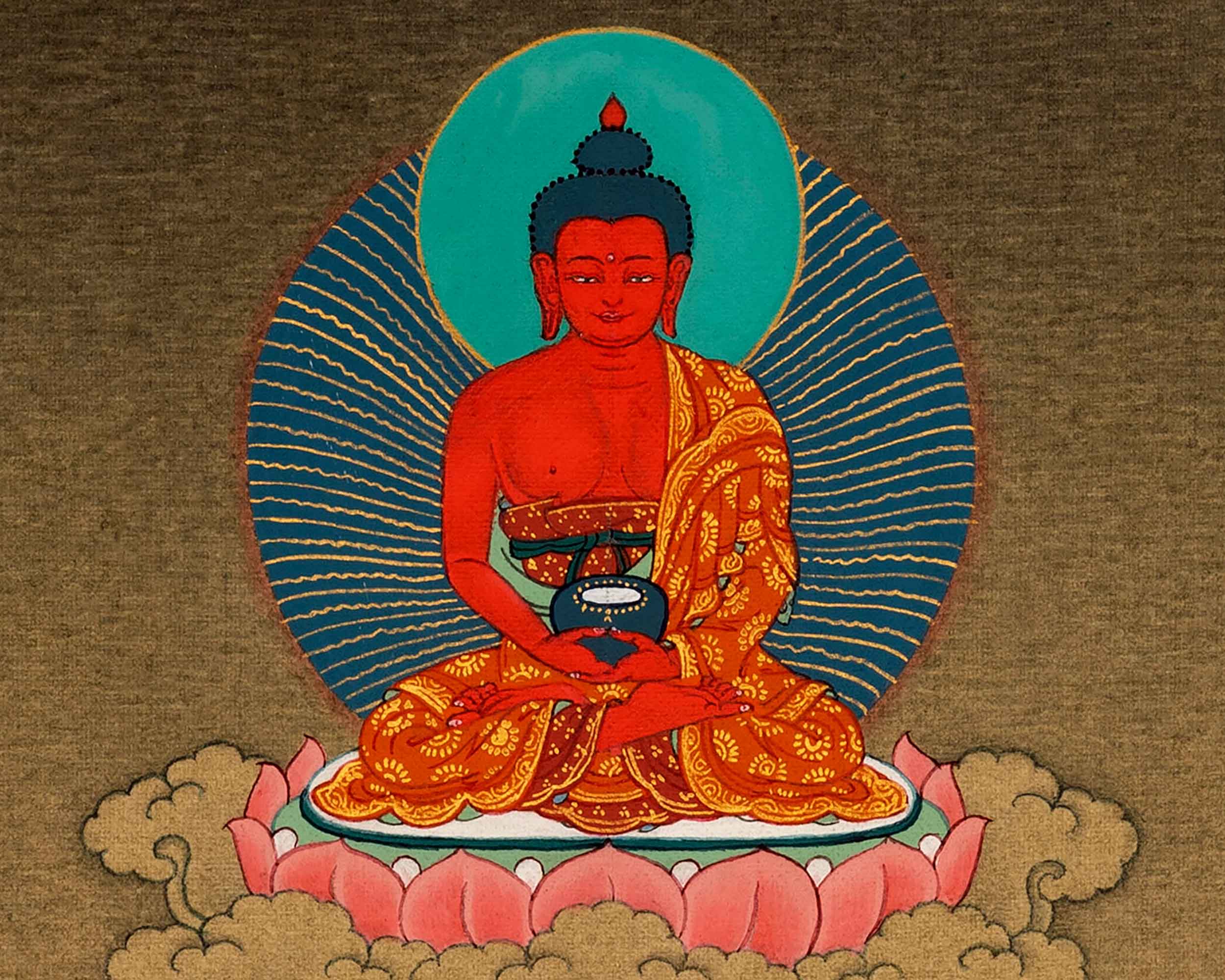 Traditional Chenrezig Avalokiteshvara Thangka | 1000 Armed Chenreizg with Manjushri and Vajrapani