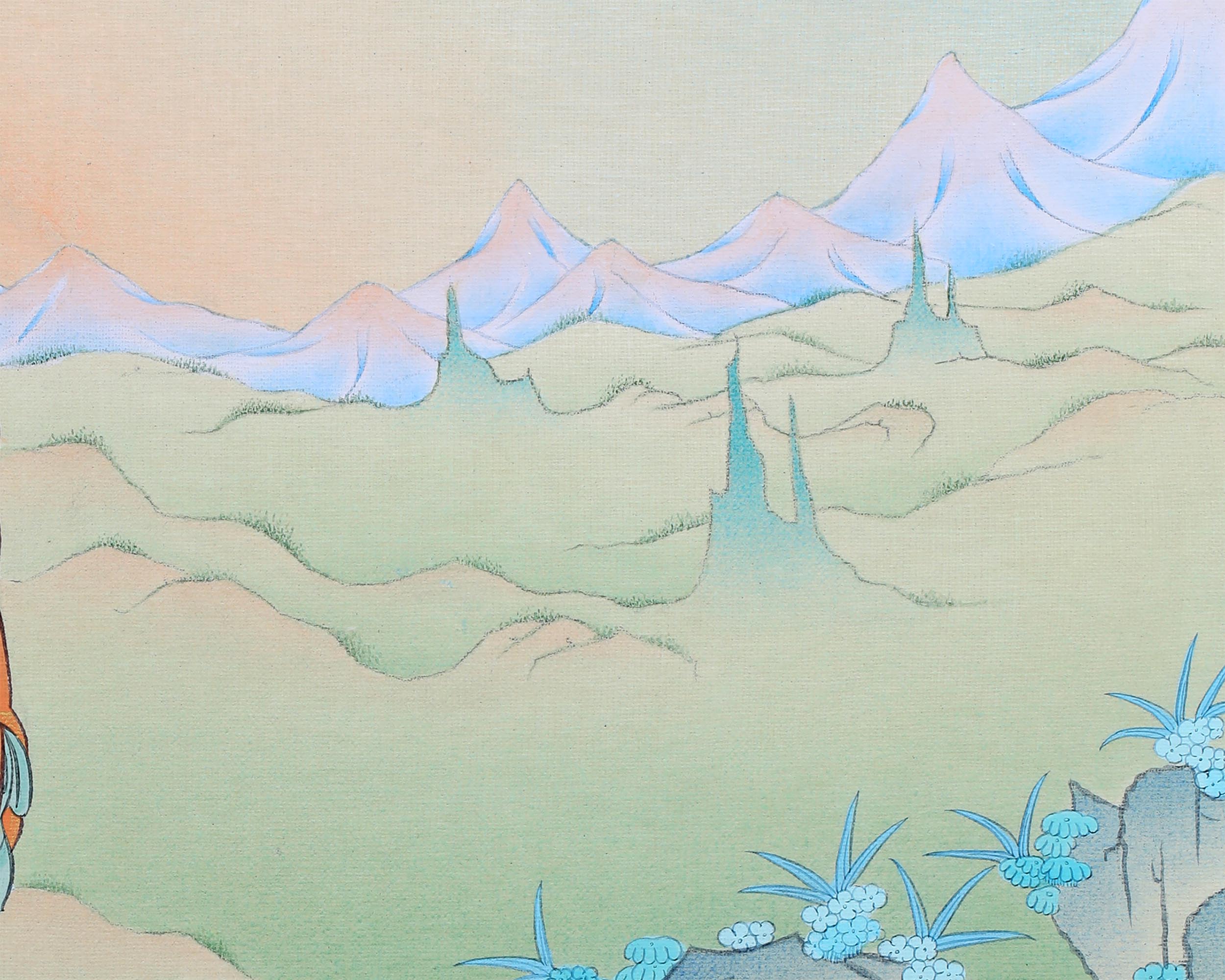 Buddha Shakyamuni, Tibetan Thangka Art