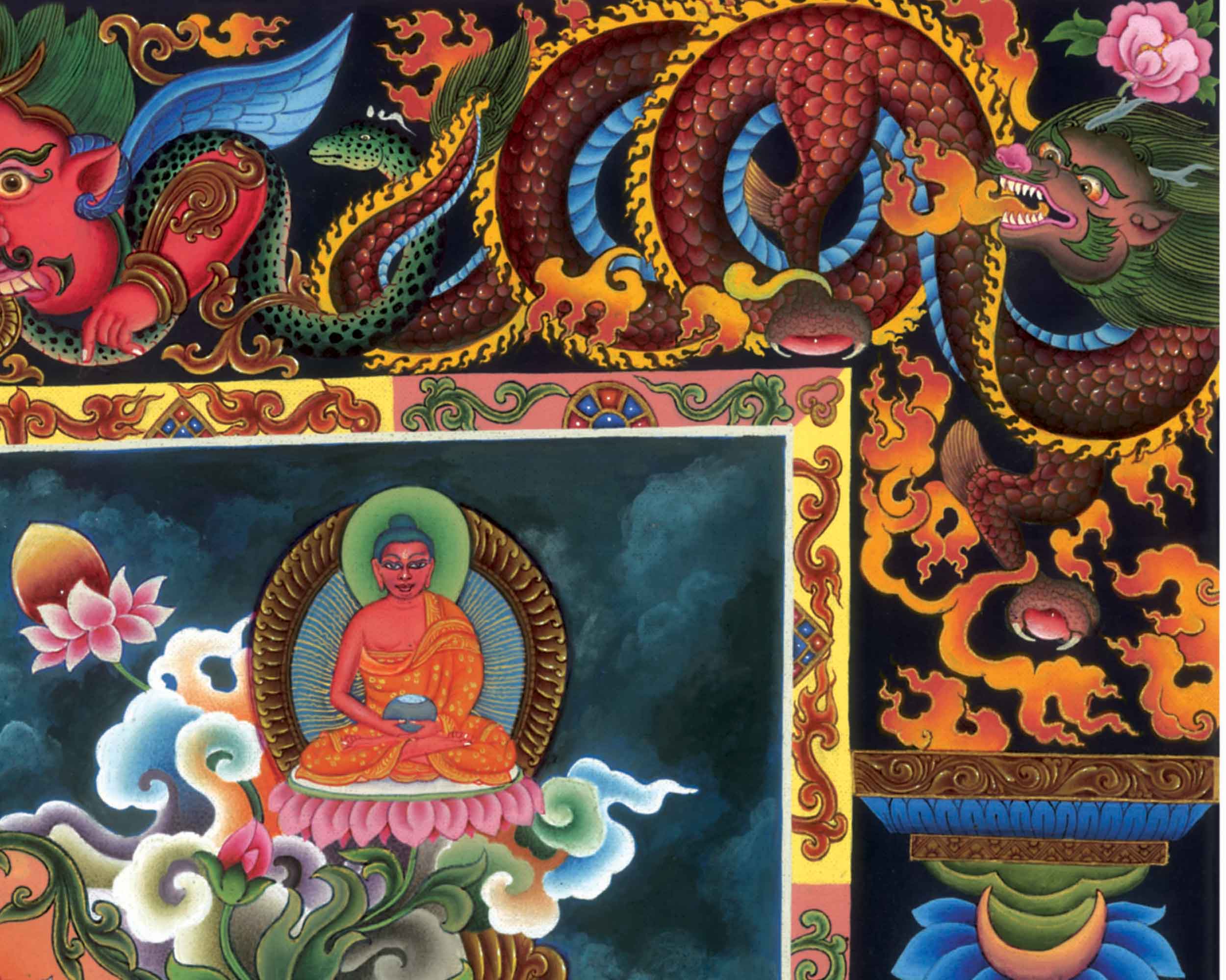 Tibetan Green Tara Prints | Giclee Canvas Digital Prints