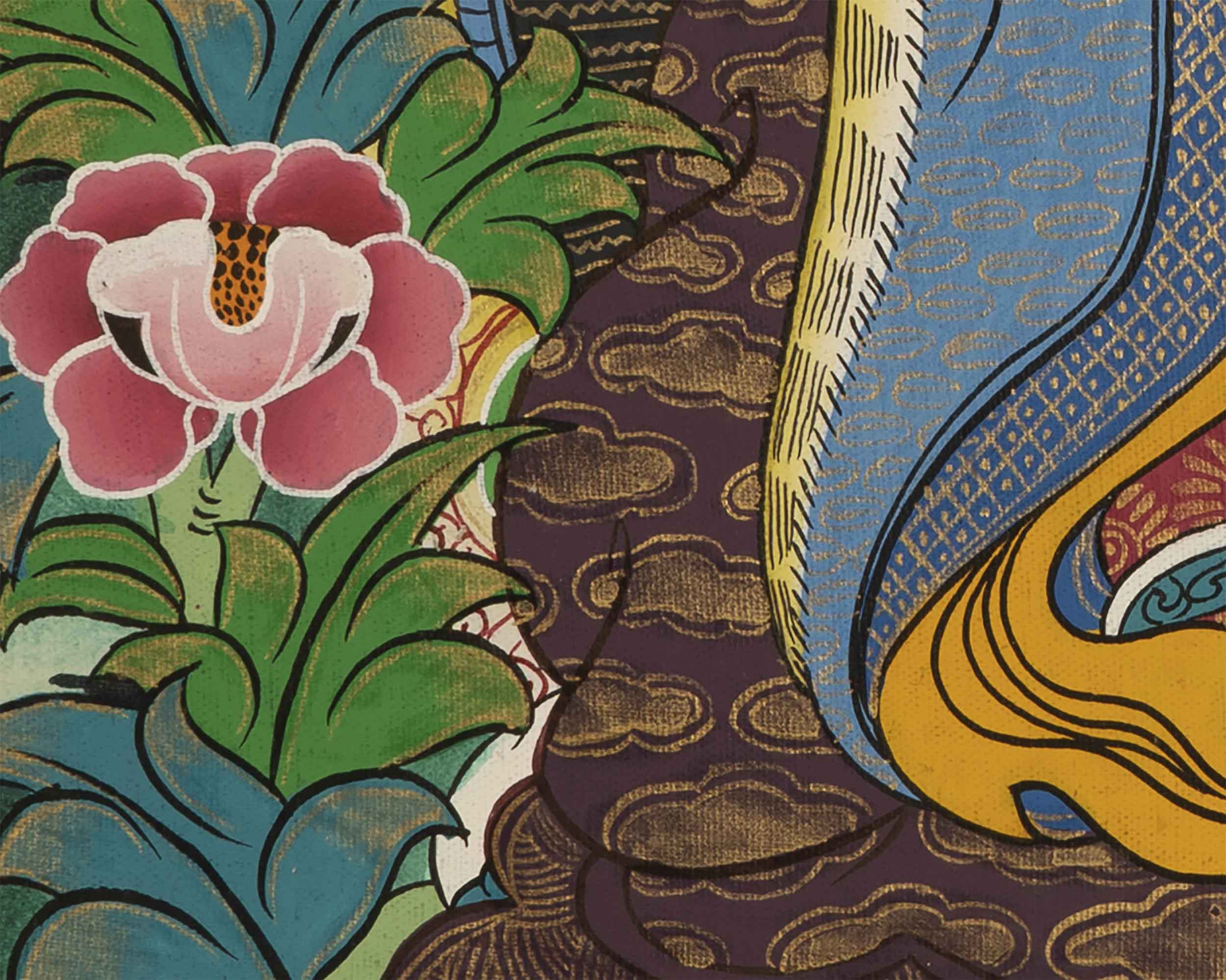 Guru Rinpoche Thangka | Spiritual Wall Decor