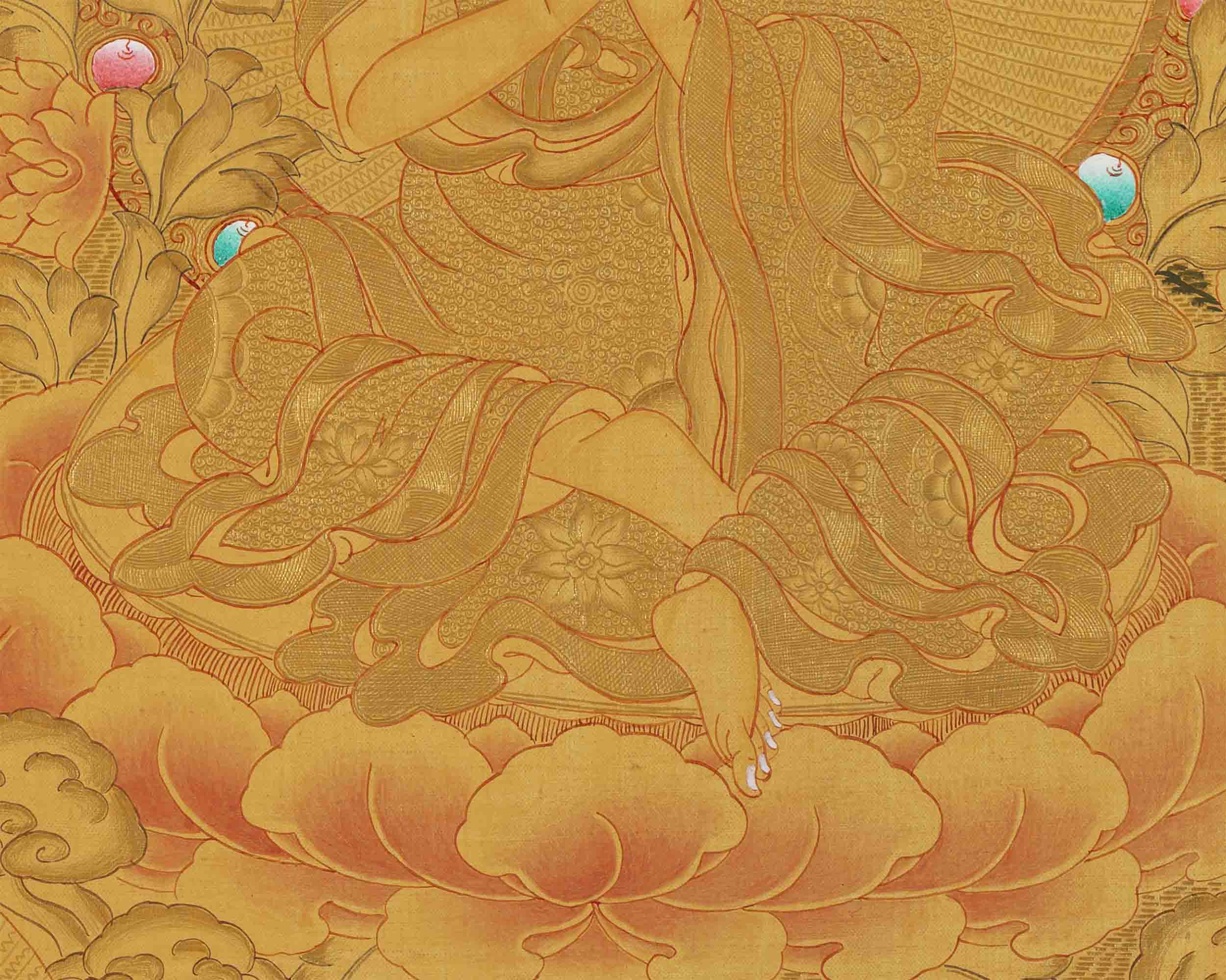 Nagarjuna The Great Buddhist Master's Thangka Painting