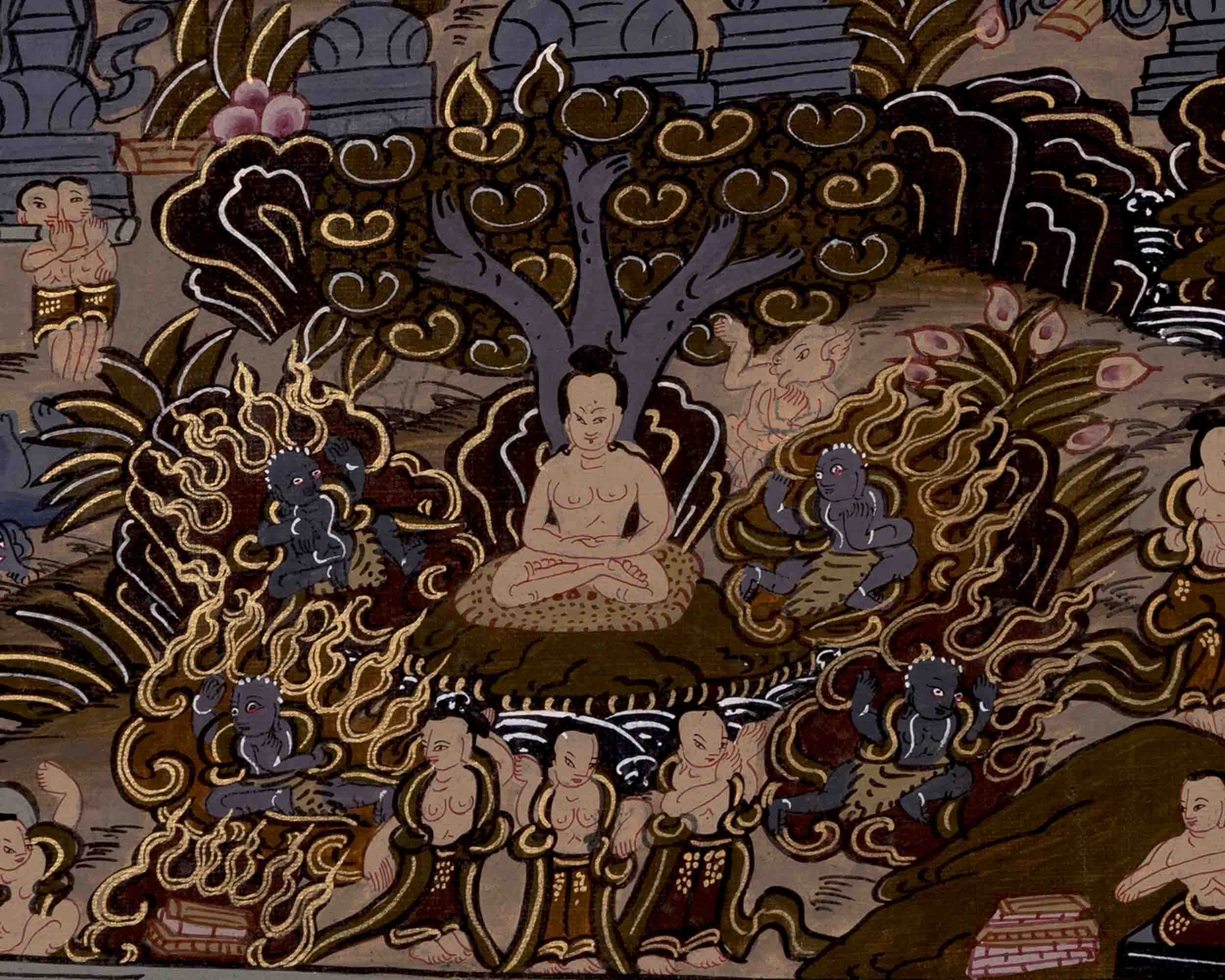 Shakyamuni Buddha Life | Wall Decors | Traditional Thangka Art