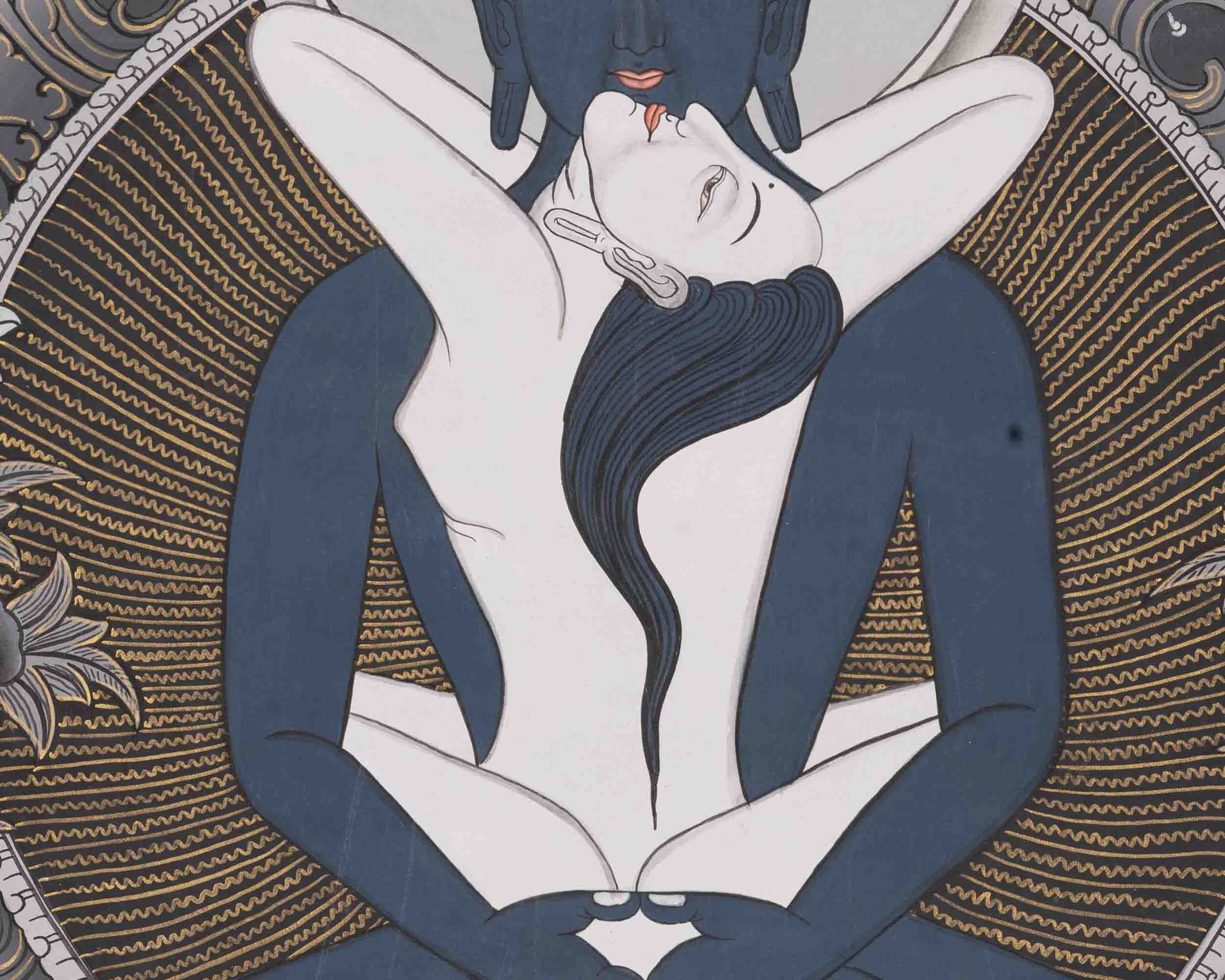 Buddha Samantabhadra Thangka | Traditional Tibetan Art | Wall Decors