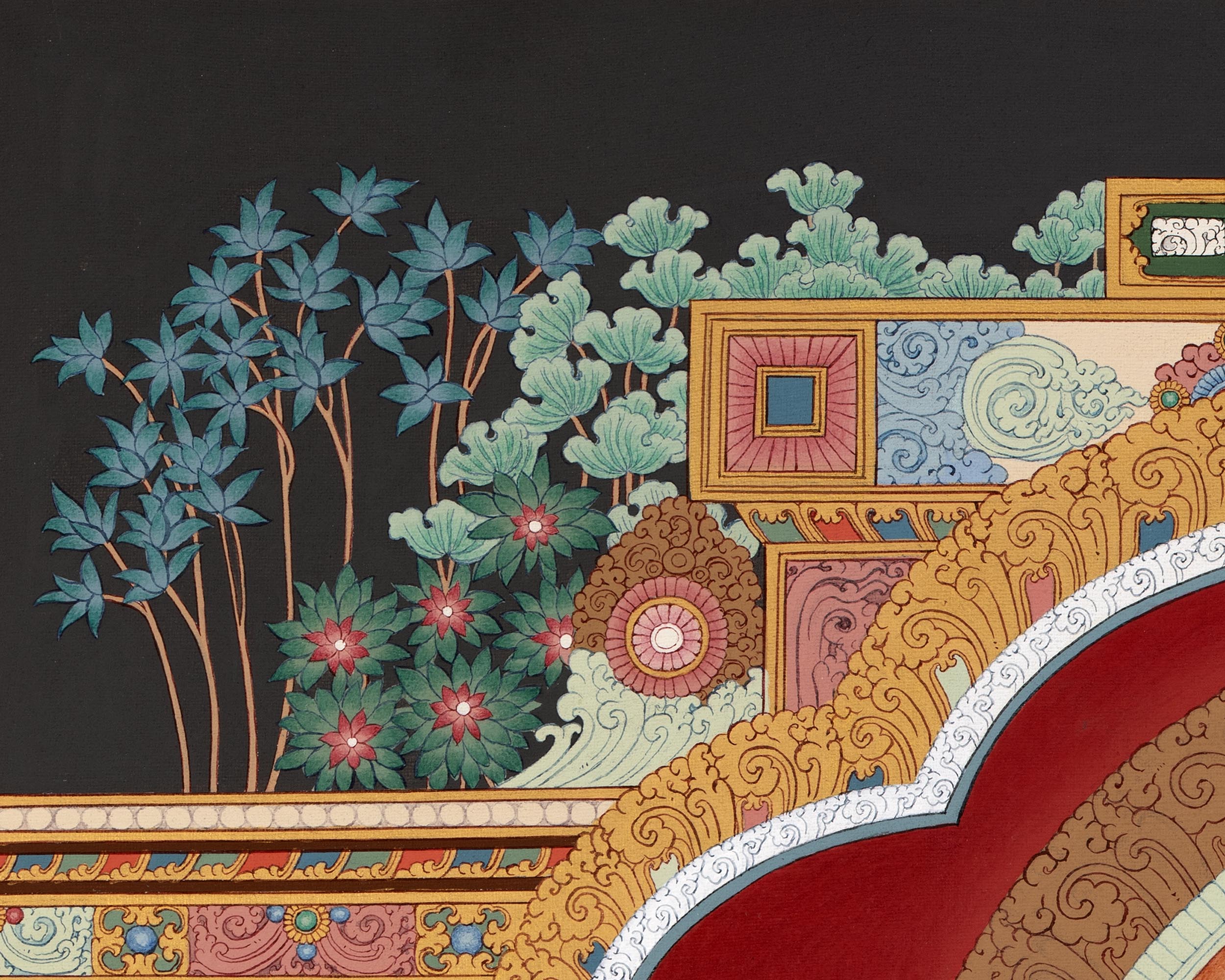 Green Tara Thangka Painting | Enlightened Female Buddha