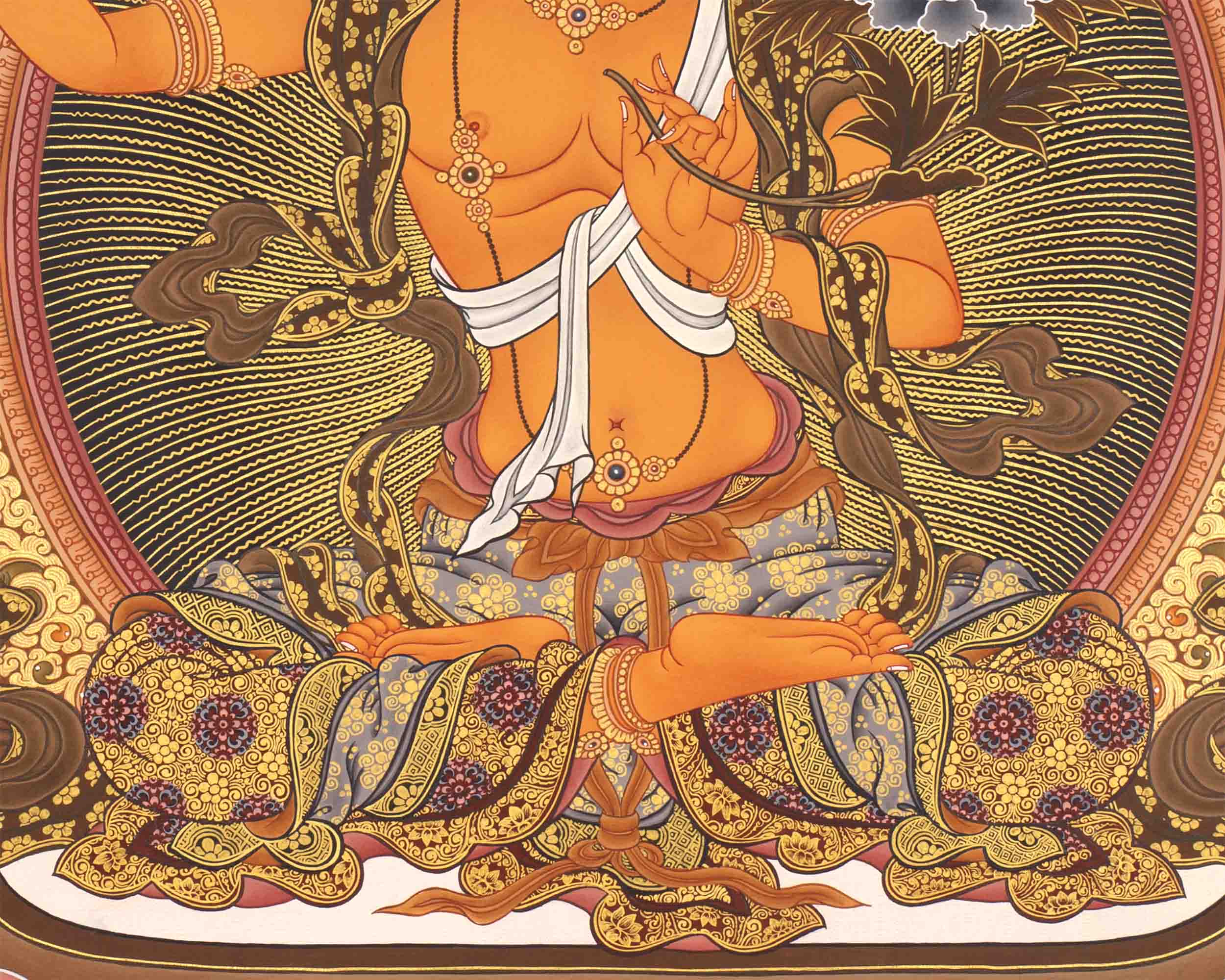 Wisdom Bodhisattva Manjushree | Digital Artwork | Religious Decors