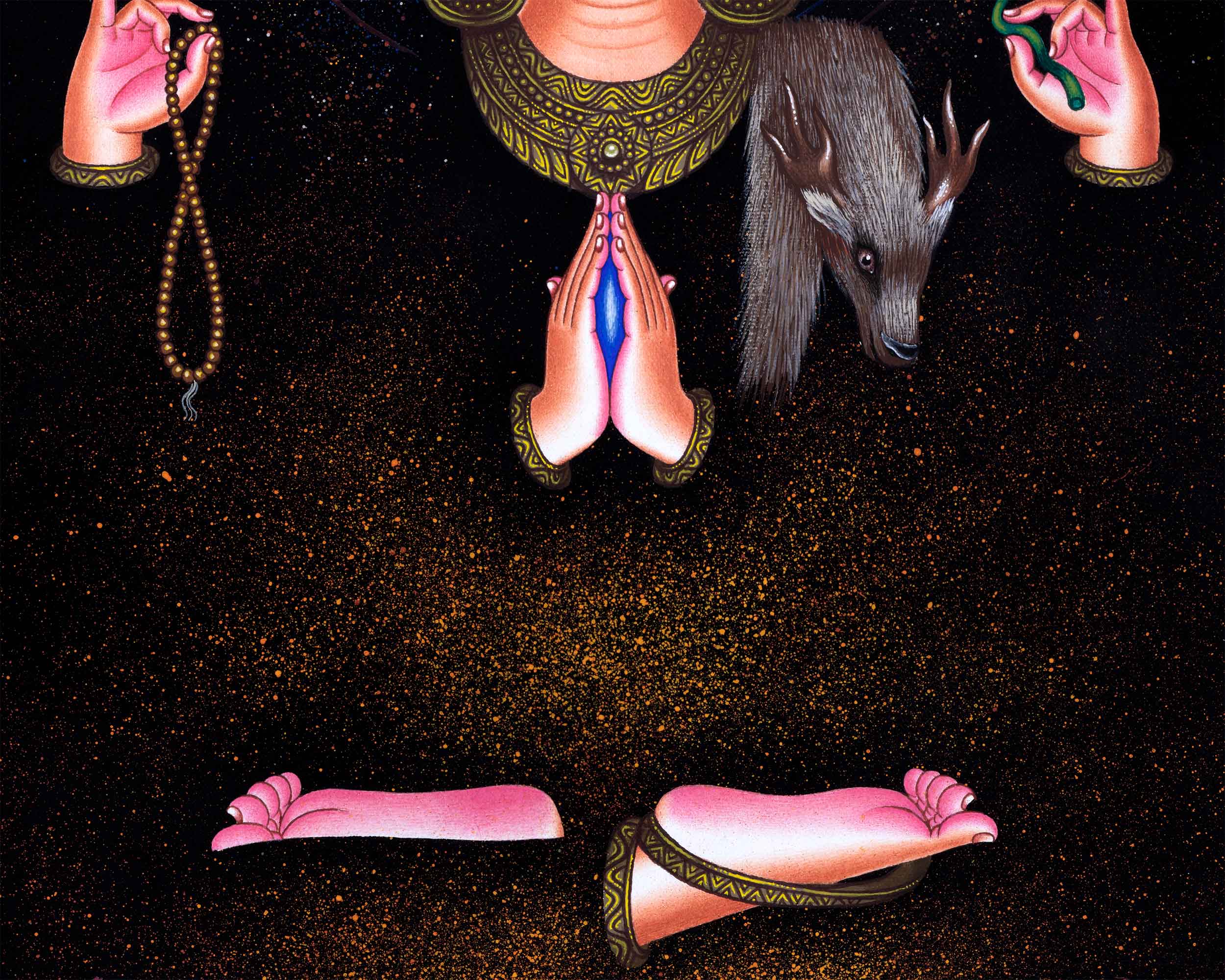 Bodhisattva Avalokitesvara High-Quality Pauba Print | Chenrezig The Bodhisattva Of Compassion