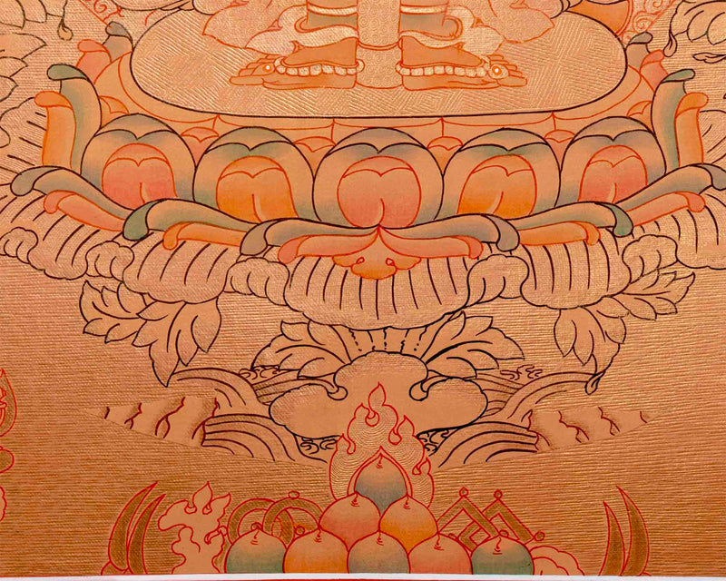 1000 Armed Avalokiteshvara Thangka Art | Tibetan Buddhist Painting