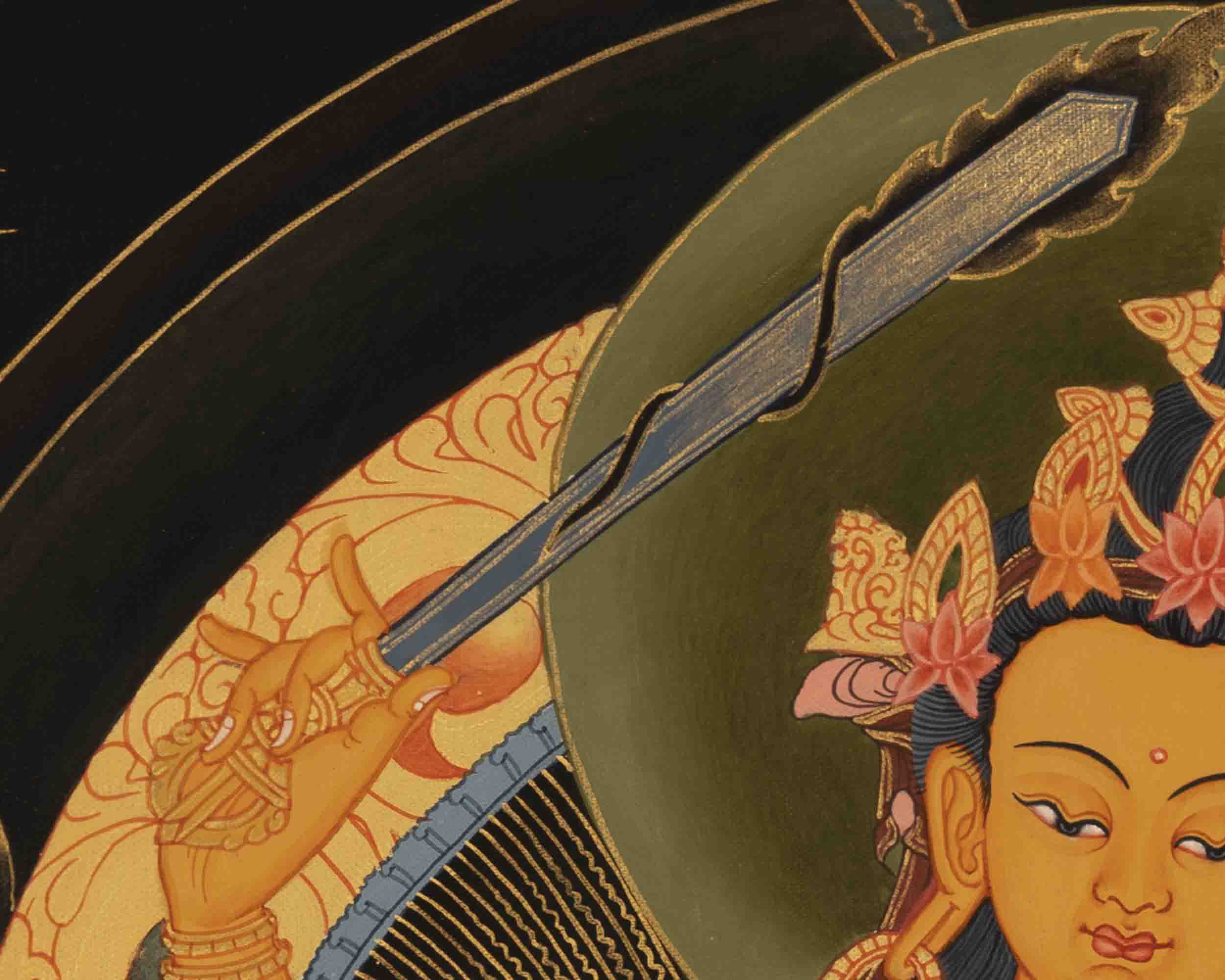 Manjushree Bodhisattva Thangka | Buddhist Religious Paintings