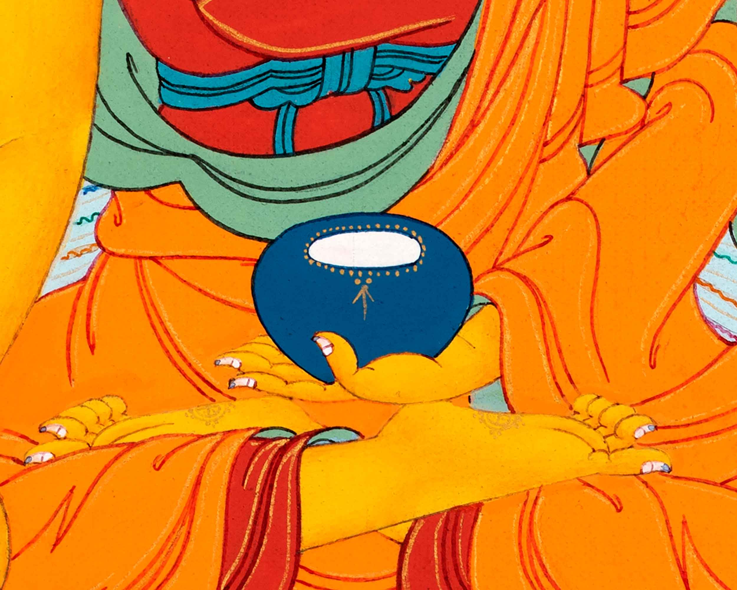 Handpainted Shakyamuni Buddha Art | Buddhist Thangka