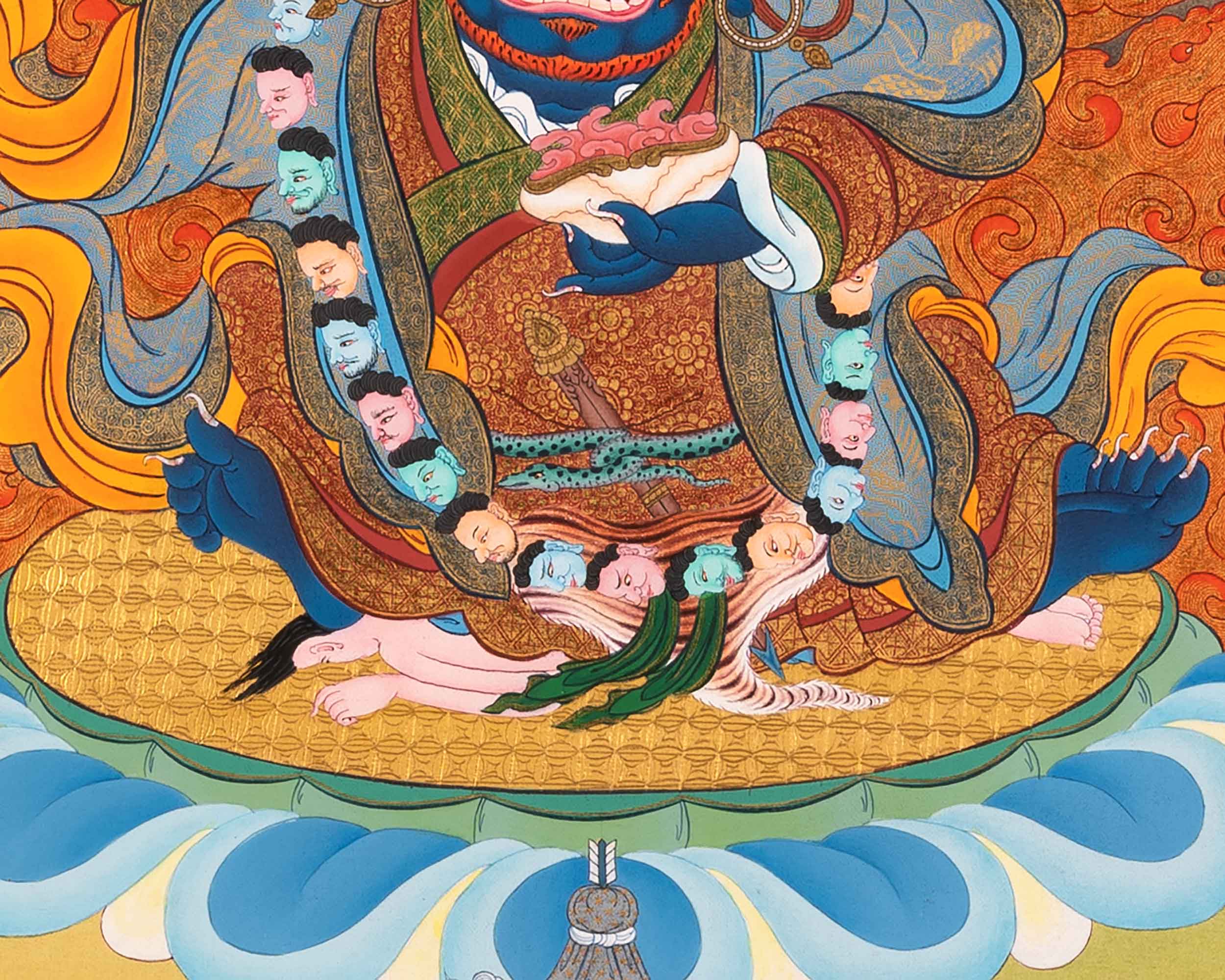 Mahakala Bernagchen Thangka | Traditional Hand-Painted Artwork