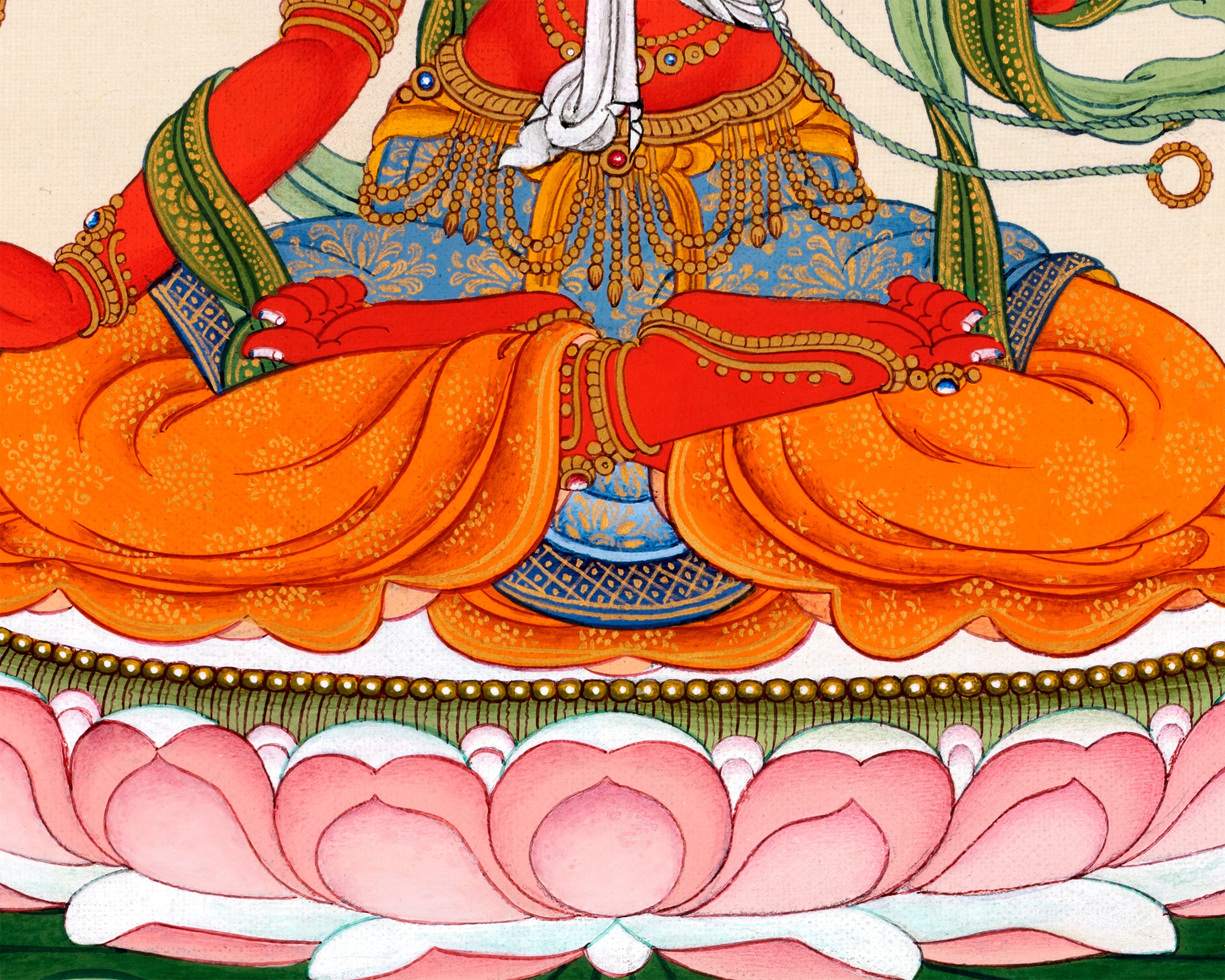Red Tara Thangka | Tibetan Bodhisattva painting