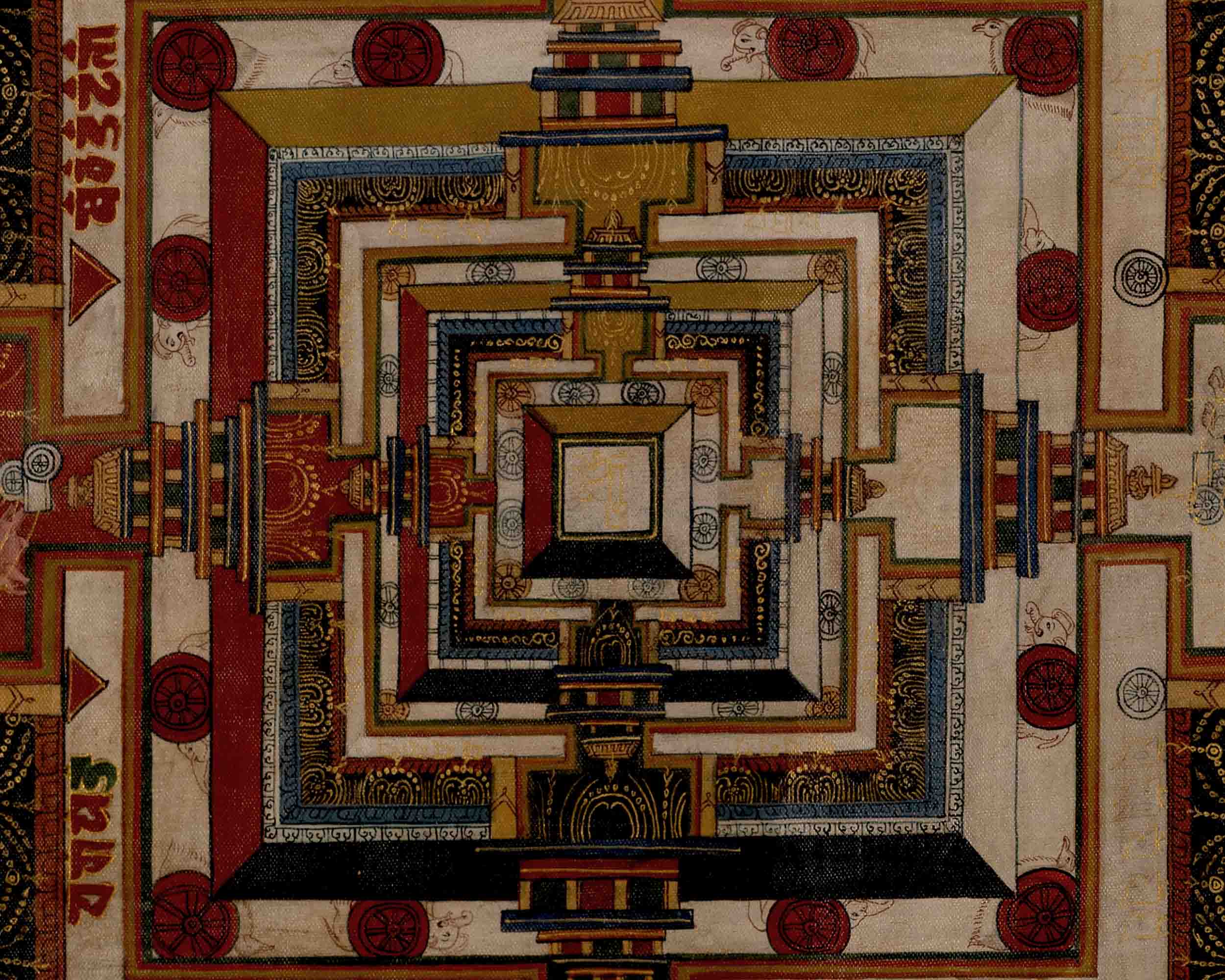 Kalachakra Mandala | Traditional Tibetan Thangka | Religious Wall Decors