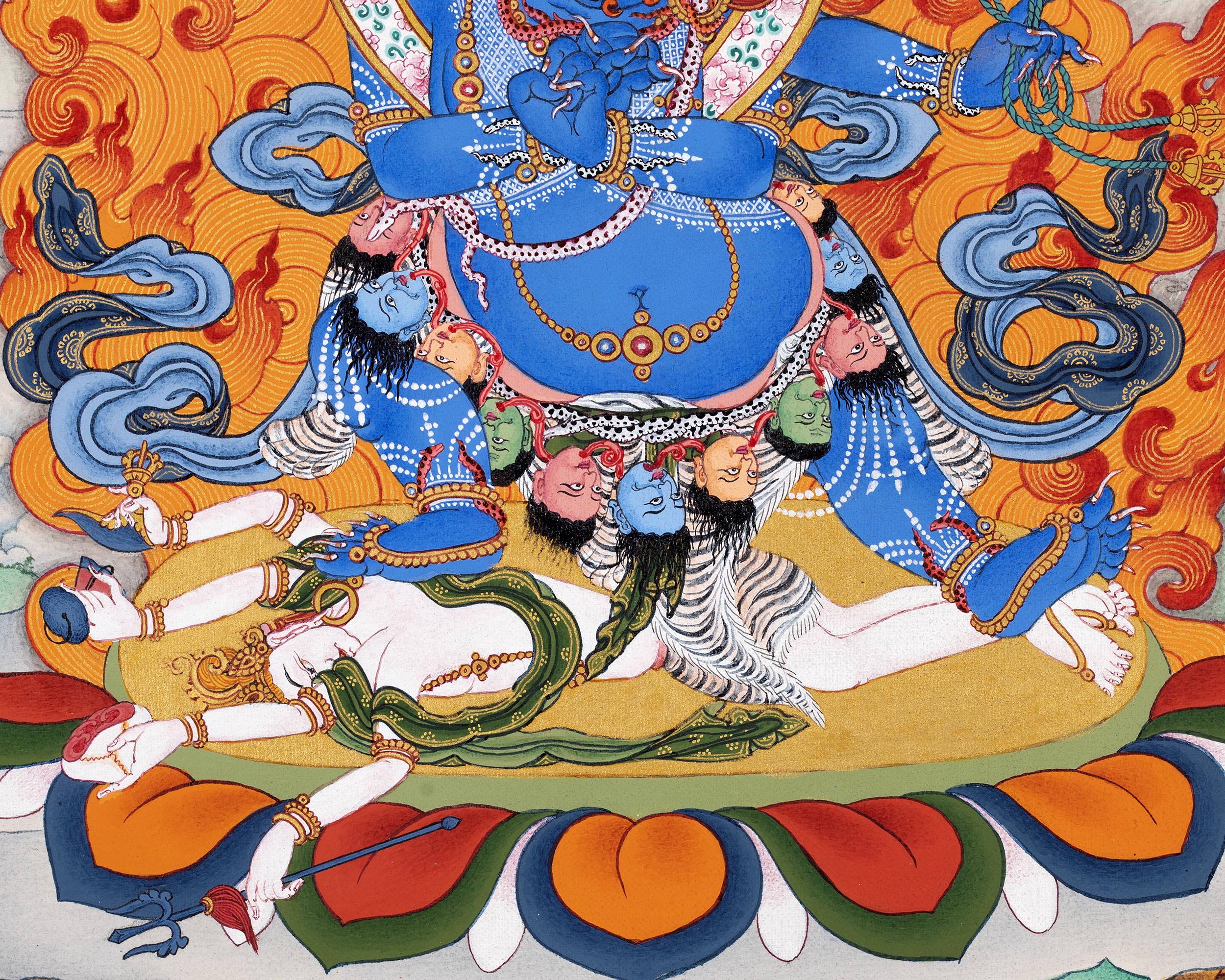 Butadamara Thangka | Sakya Vajrapani | Tibetan Buddhist Art