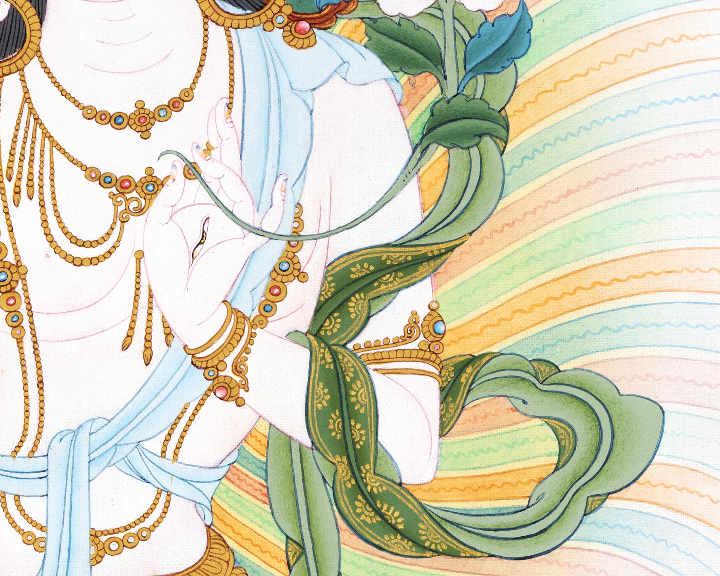 White Tara Thangka | Tibetan Buddhist Art