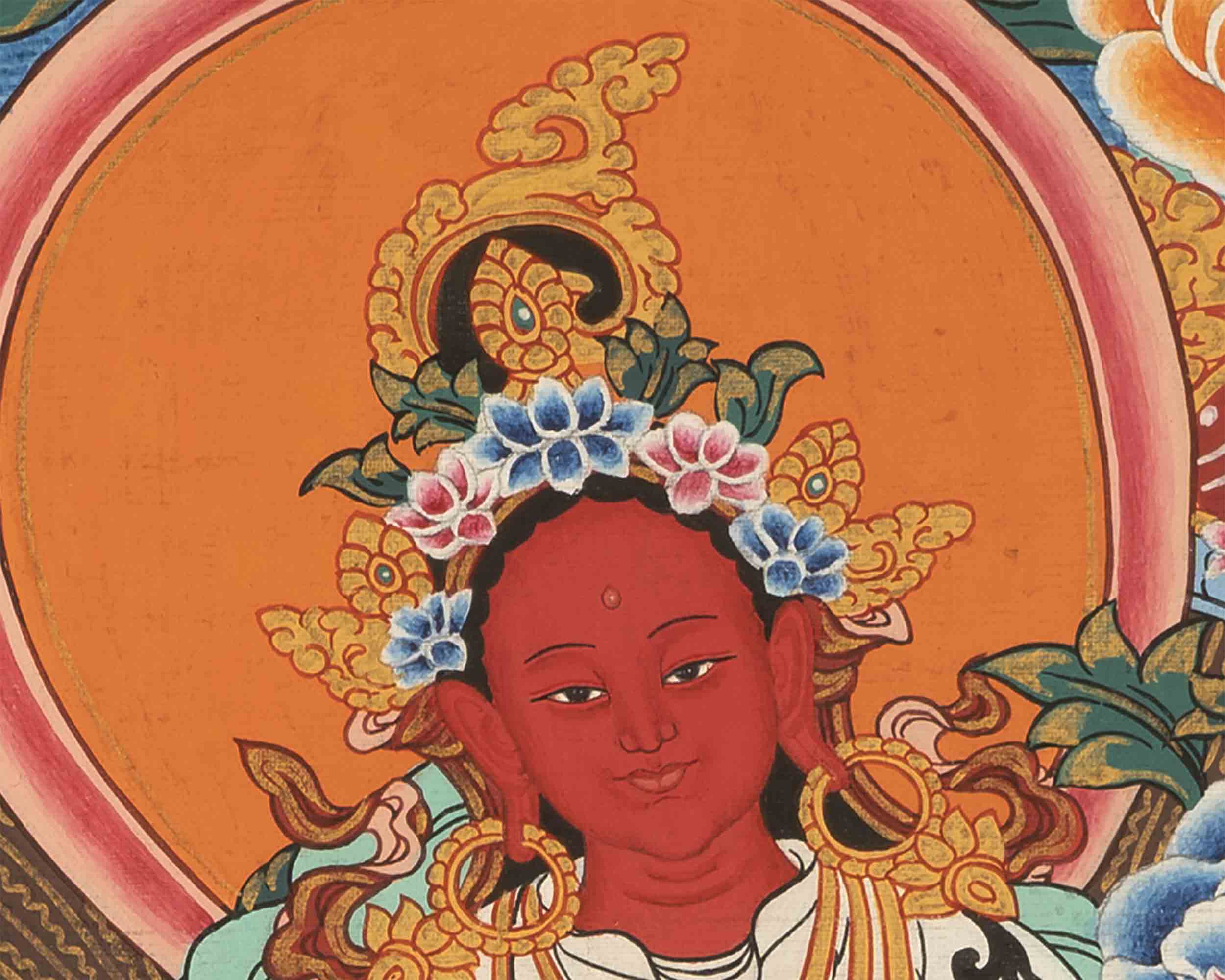 Red Tara Thangka | Tibetan Wall Decoration Painting