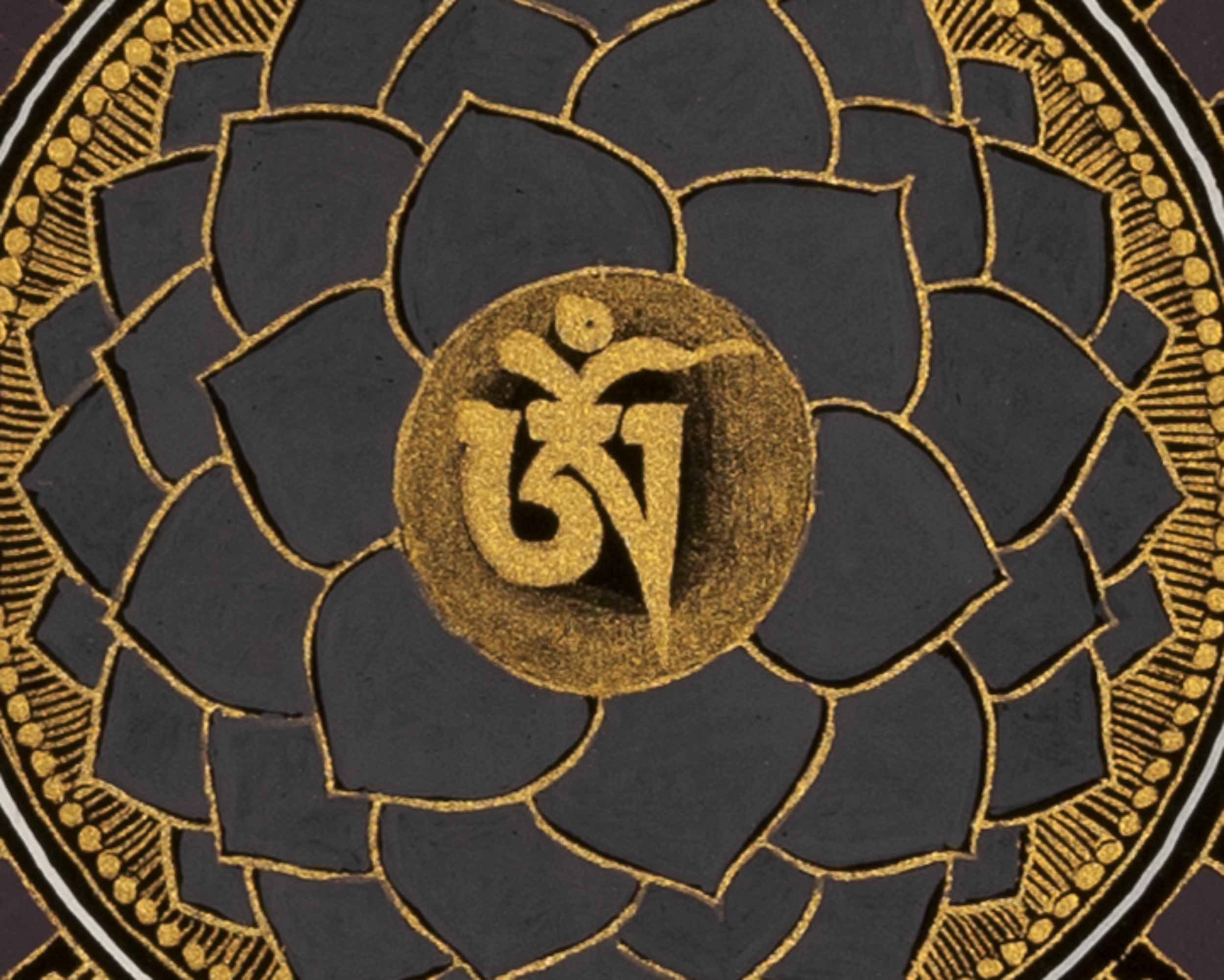 Buddhist Mantra Mandala | Religious Thangka Painting | Wall Decoration