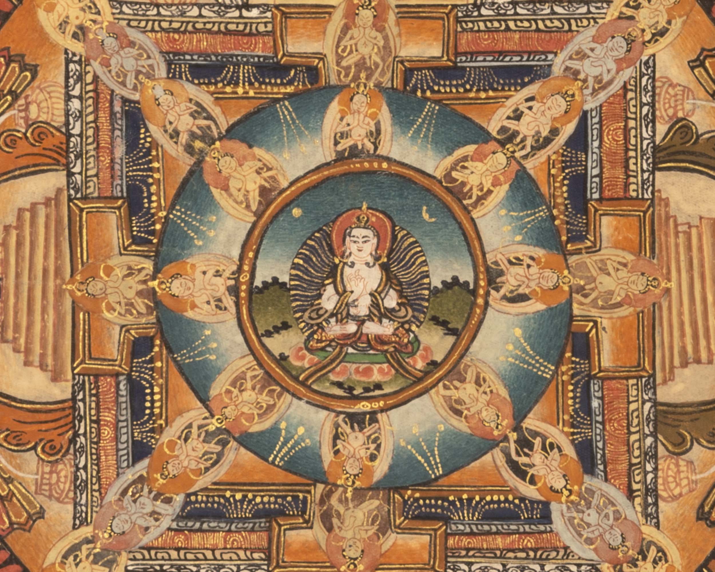 Buddhist Mandala Thangka | Traditional Tibetan Art