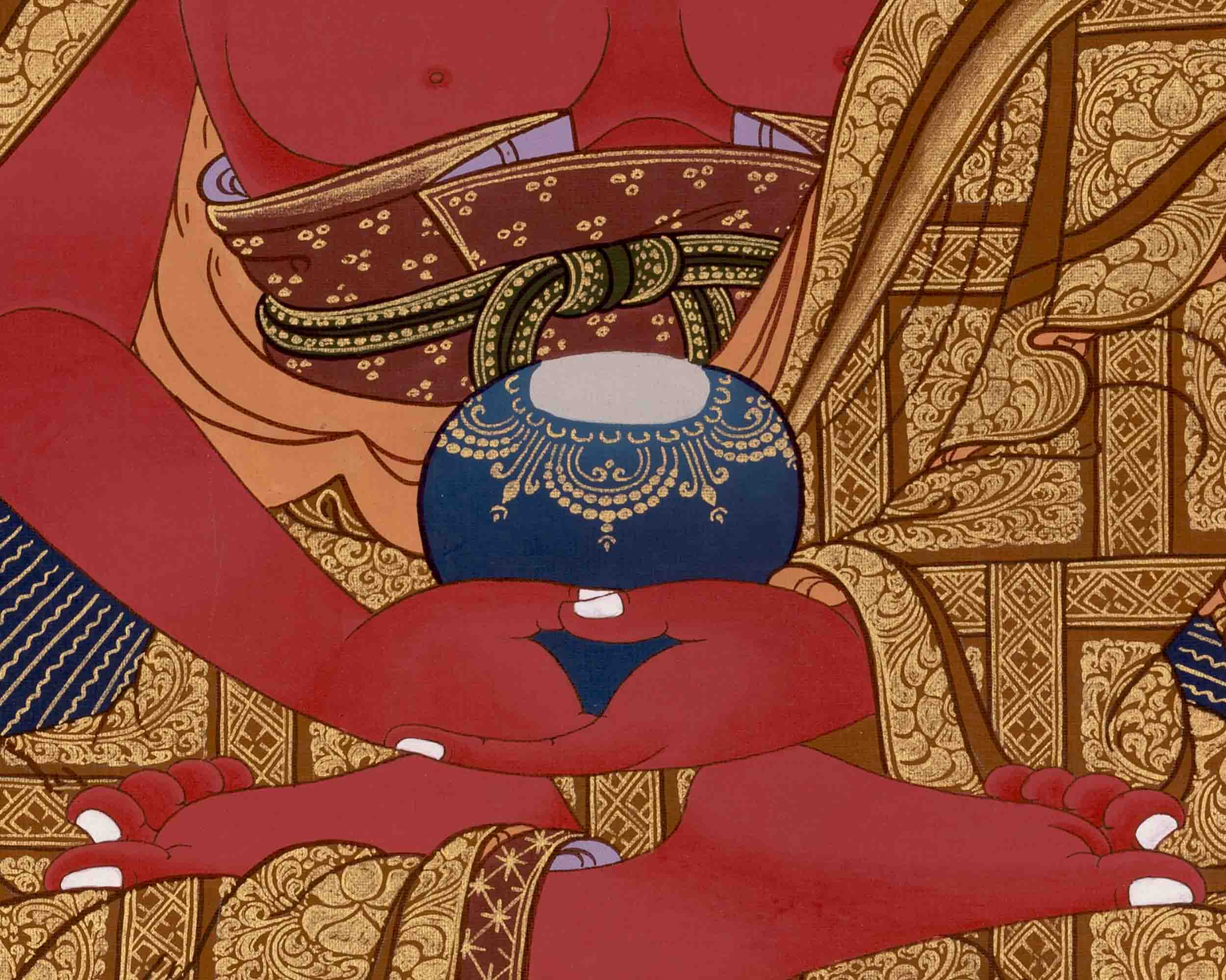 Amitabha Buddha Thangka | Tibetan Traditional Art | Wall Decors