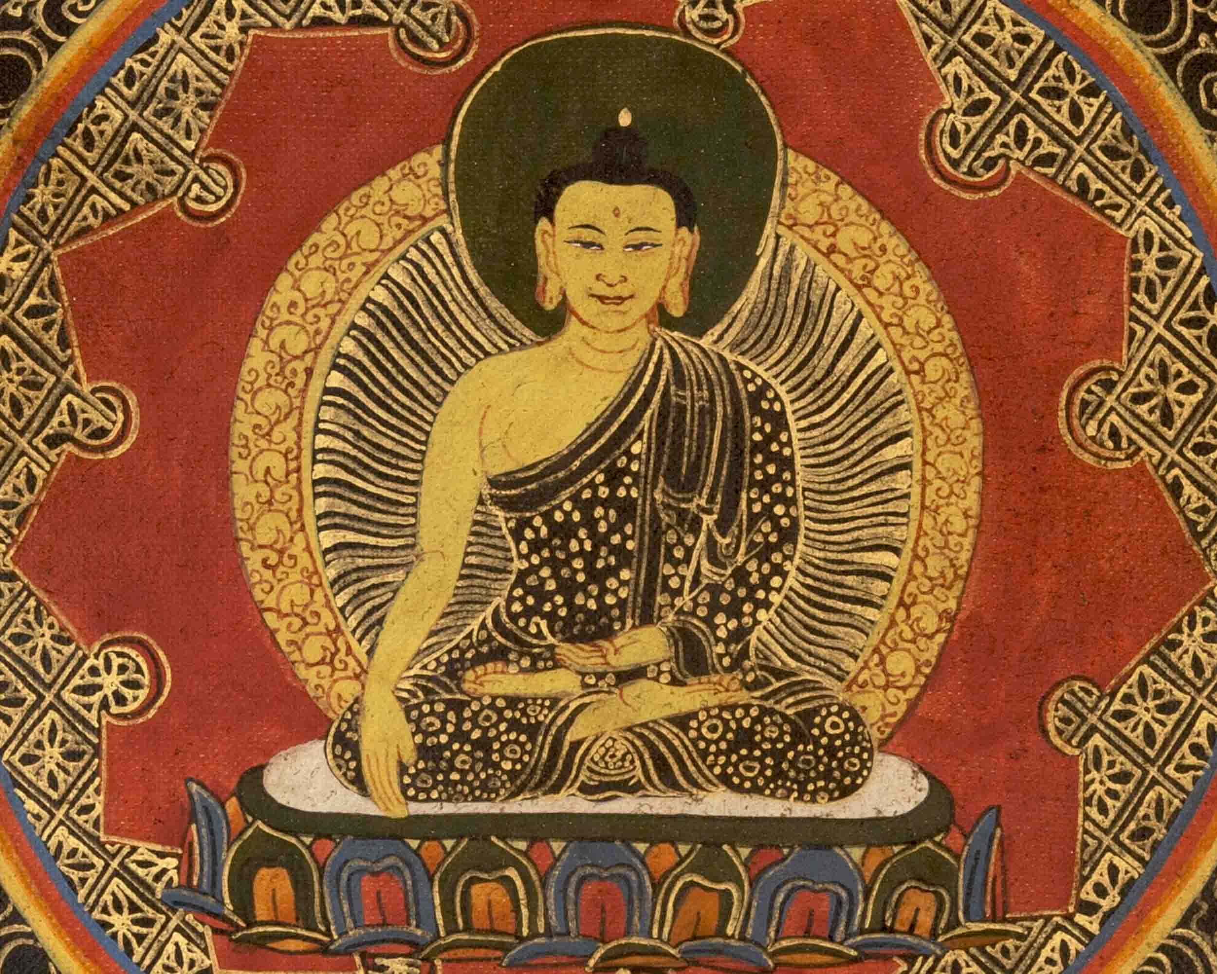 Buddha Shakyamuni Mandala | Traditional Tibetan Thangka | Wall Decors