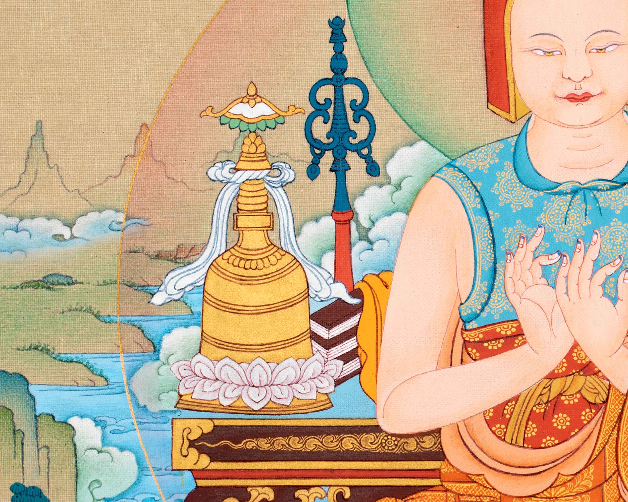 Kadampa Meditation Thangka | Sacred Art for Daily Practice