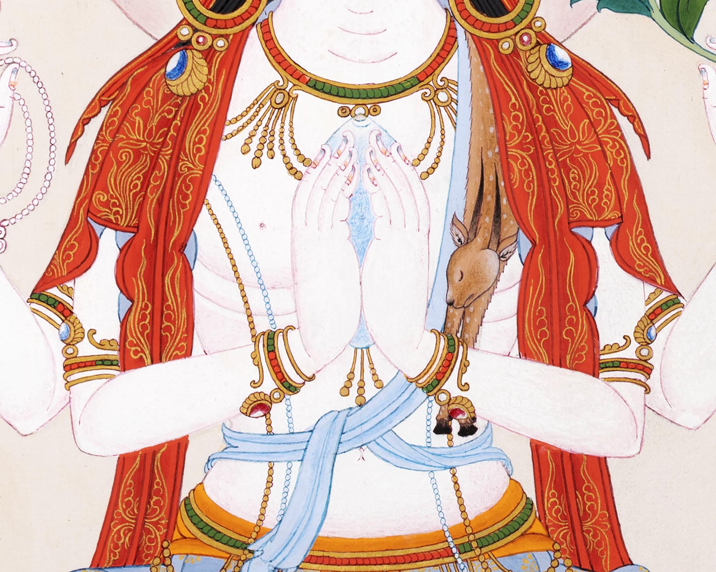 Namo Avalokiteshvara | Tibetan Chenrezig Thangka