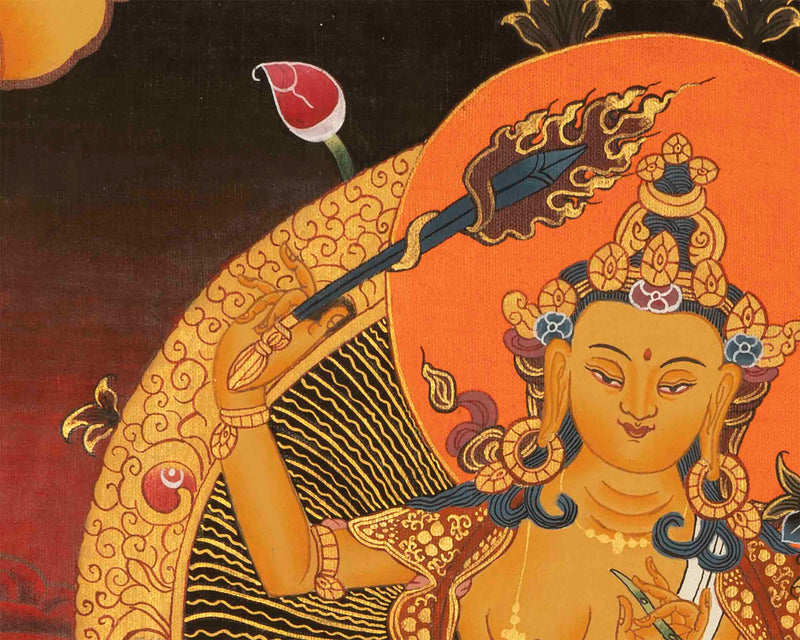 Manjushri Tibetan Thangka  |  Tibetan Thangka Art