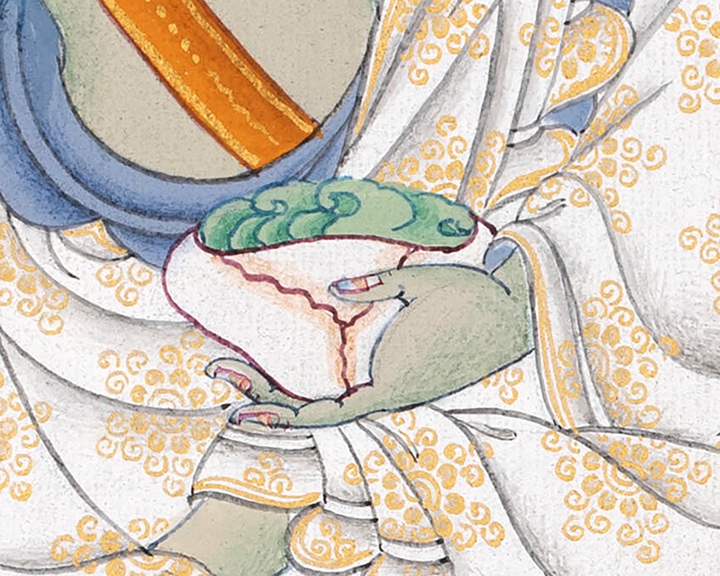 Milarepa Buddha Thangka | Tibetan Buddhist Master