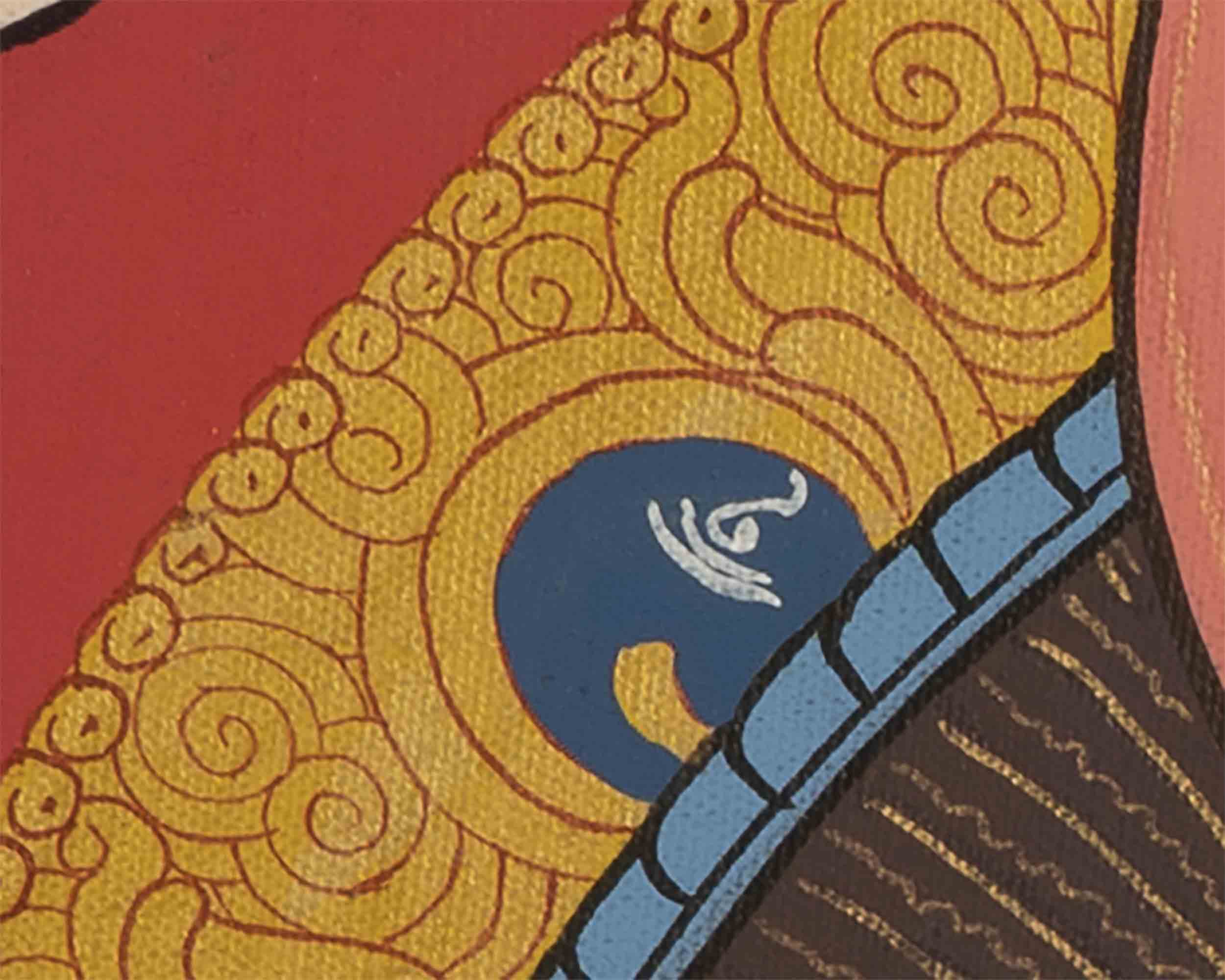 Medicine Buddha Thangka | Buddhist Ritual Wall Hanging Thangka