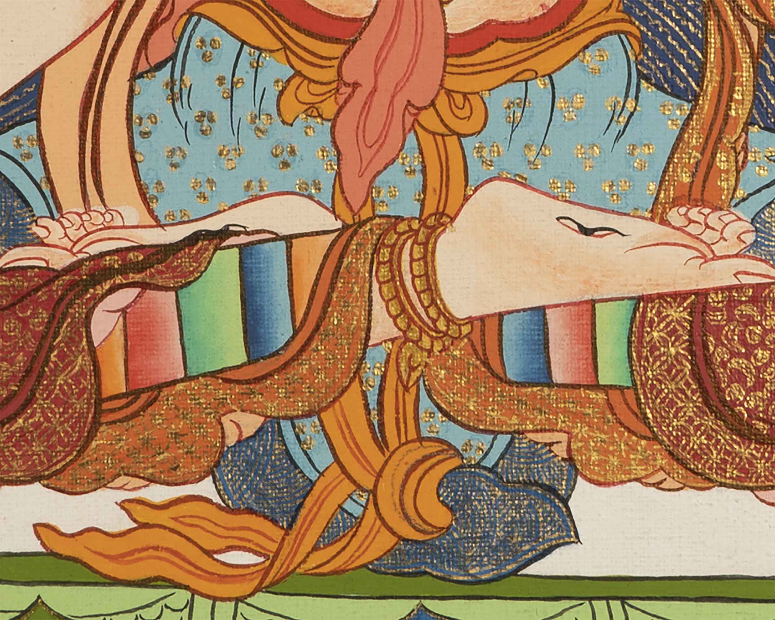 Handpainted White Tara | Tibetan Buddhist Art