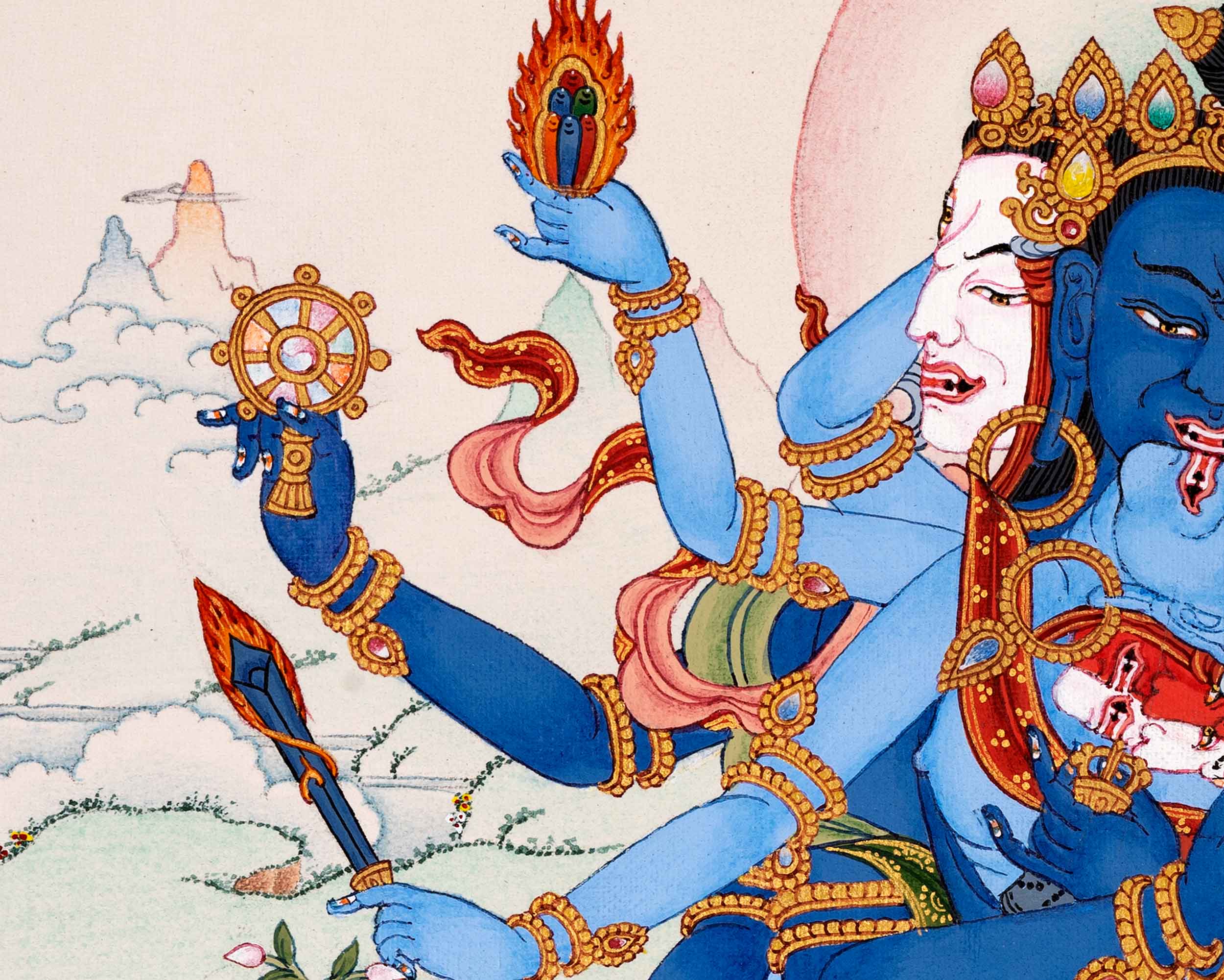 Guhyasamaja Thangka, Mother Tantra Art | Enlightenment Thangka