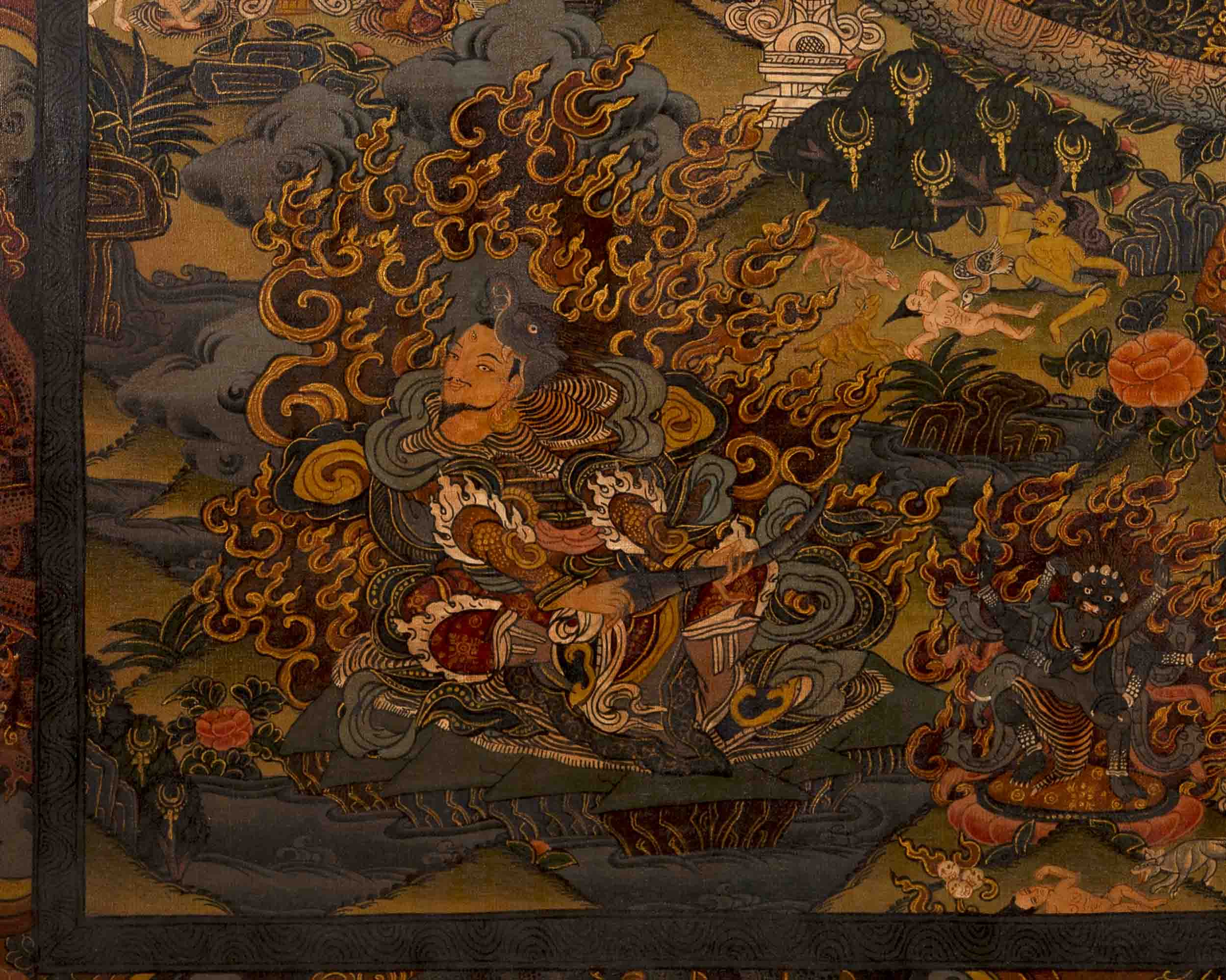 Lokeshvara Chenrezig Mandala | Traditional Buddhist Thangka | Wall Decors