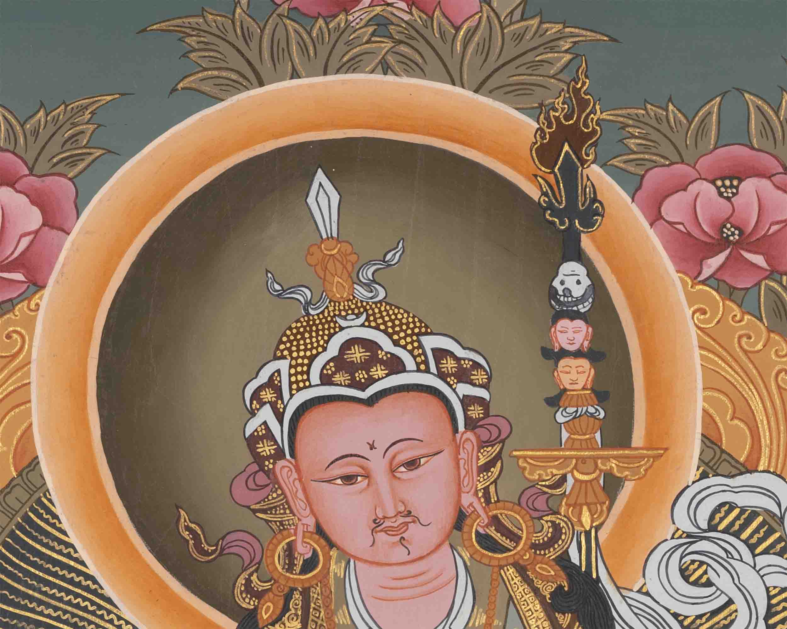 Guru Rinpoche | Padmasambhava | Traditional Tibetan Thangka