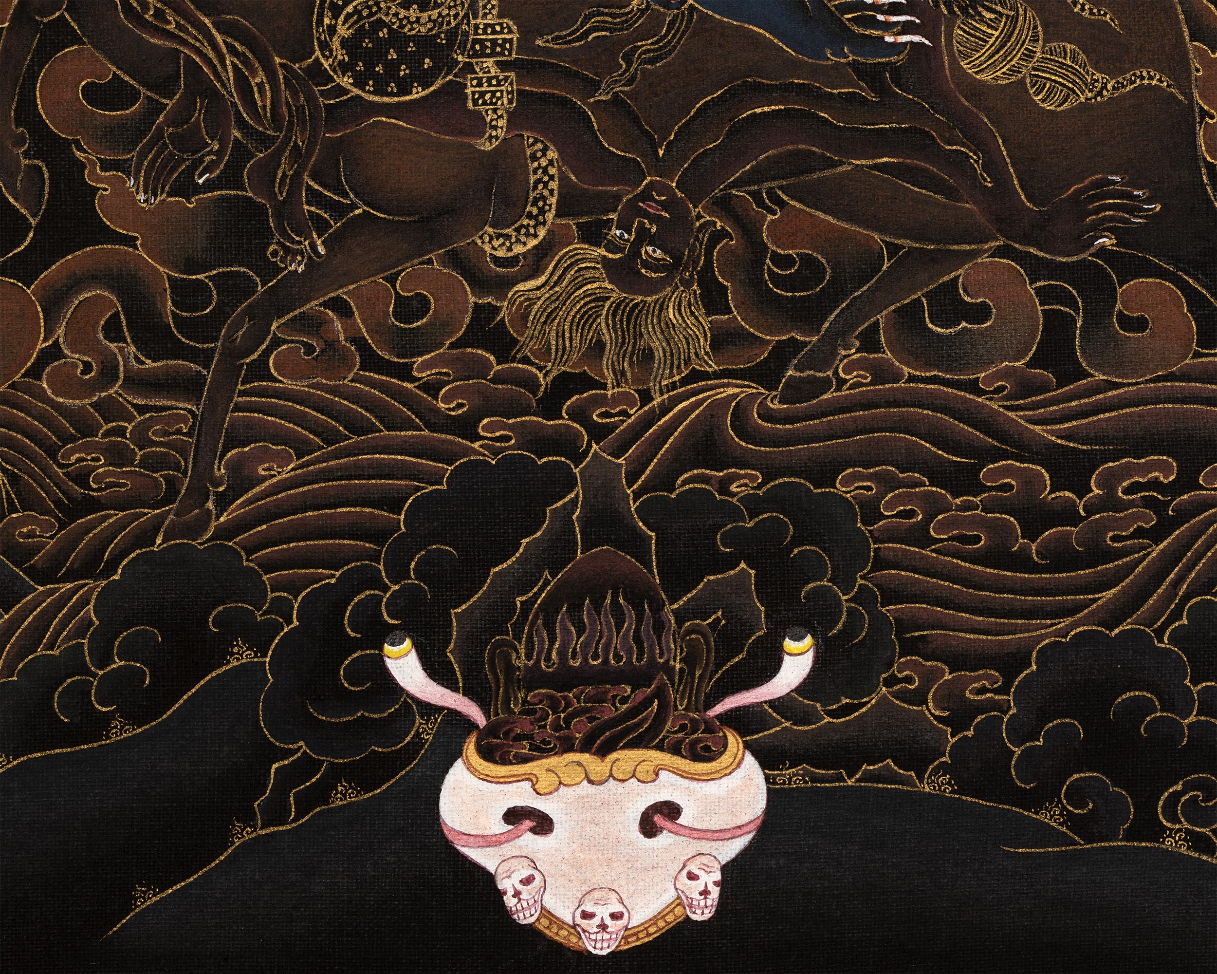 Palden Lhamo Thangka Painting | Hand Painted in Traditional Nakthang Style