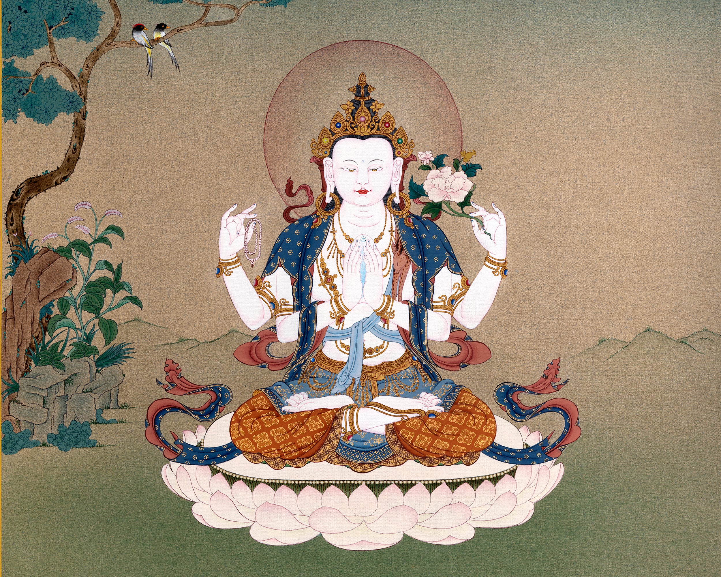 chenrezig thangka