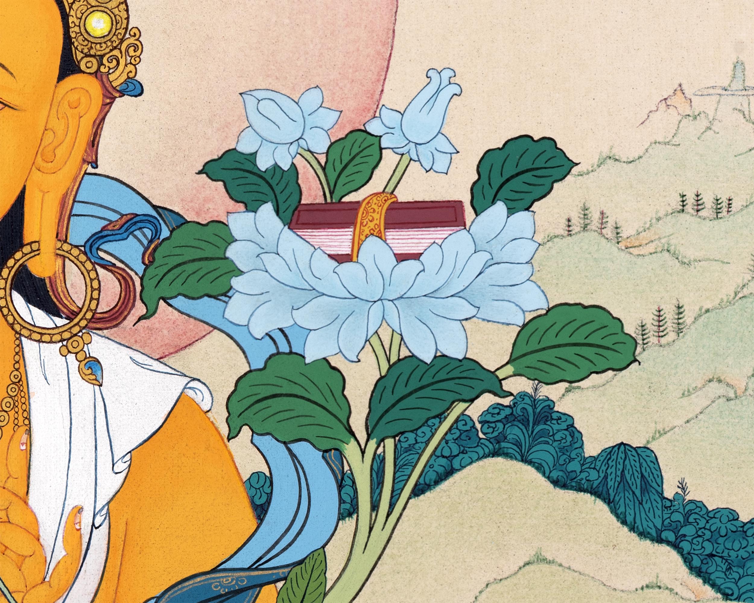 Manjushree | Bodhisattva Thangka | Traditionally Hand-painted Buddhist Art