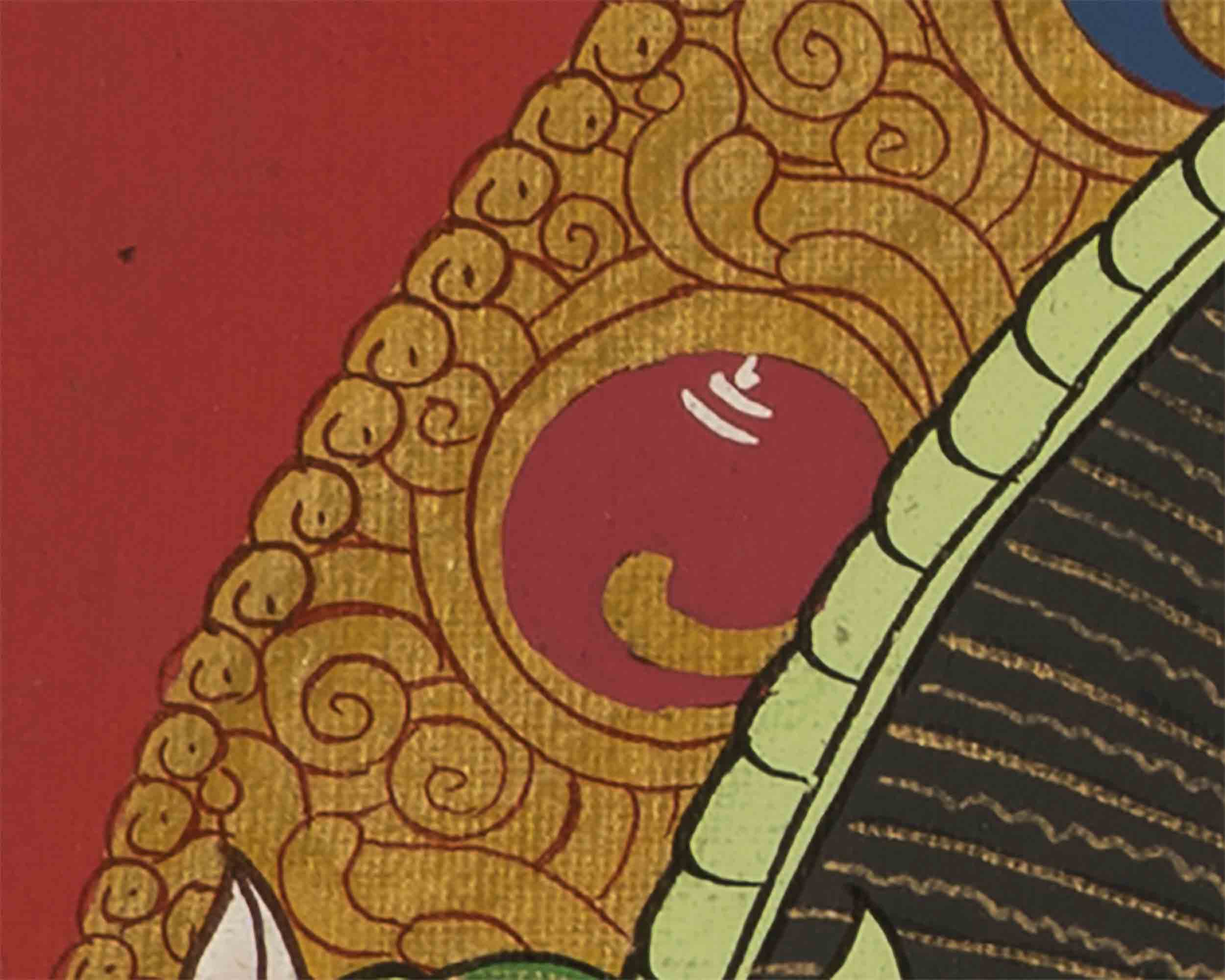 Vajrasattva Shakti Thangka | Religious Wall Decor