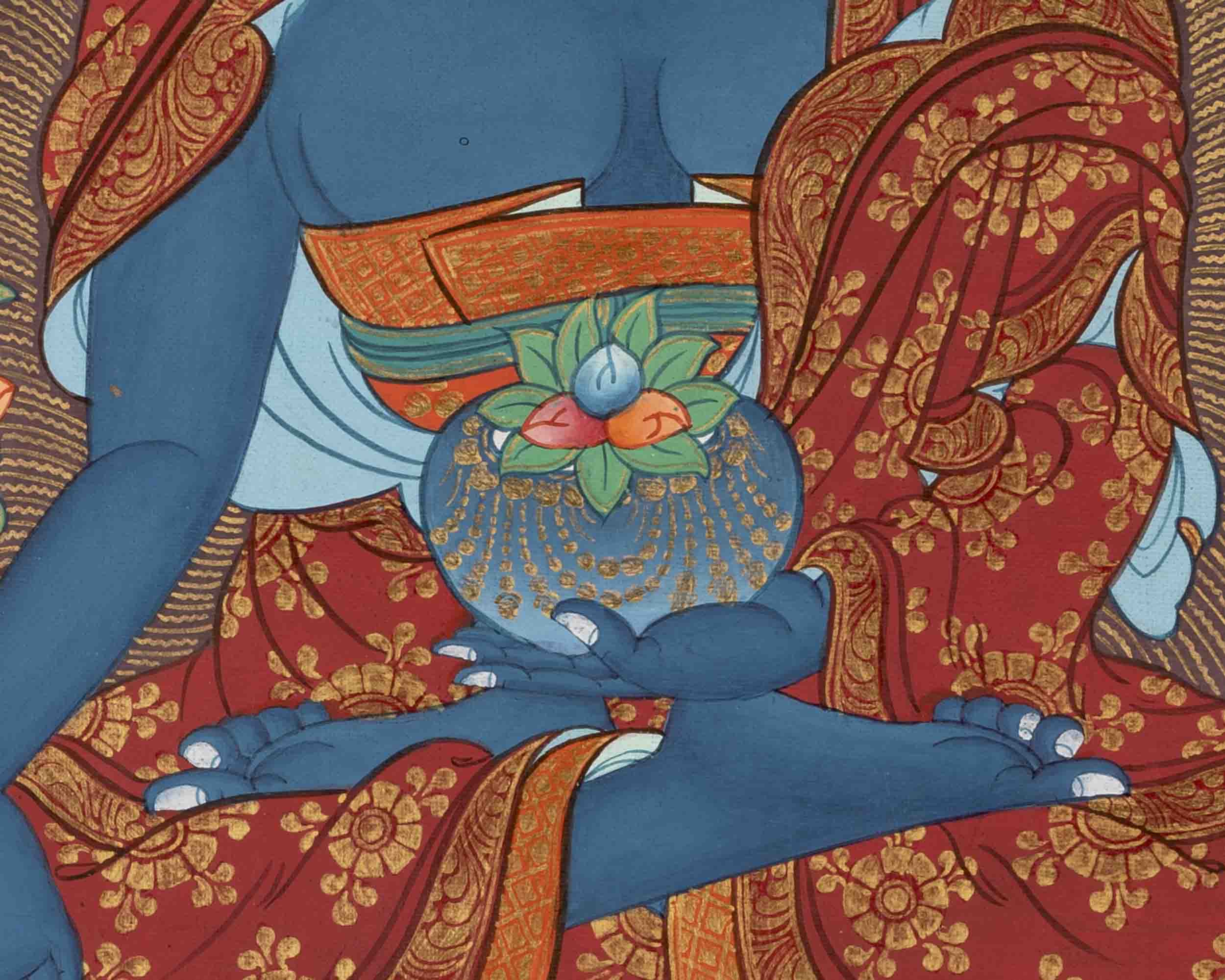 Healing Buddha | Medicine Buddha Thangka | Traditional Buddhist Art