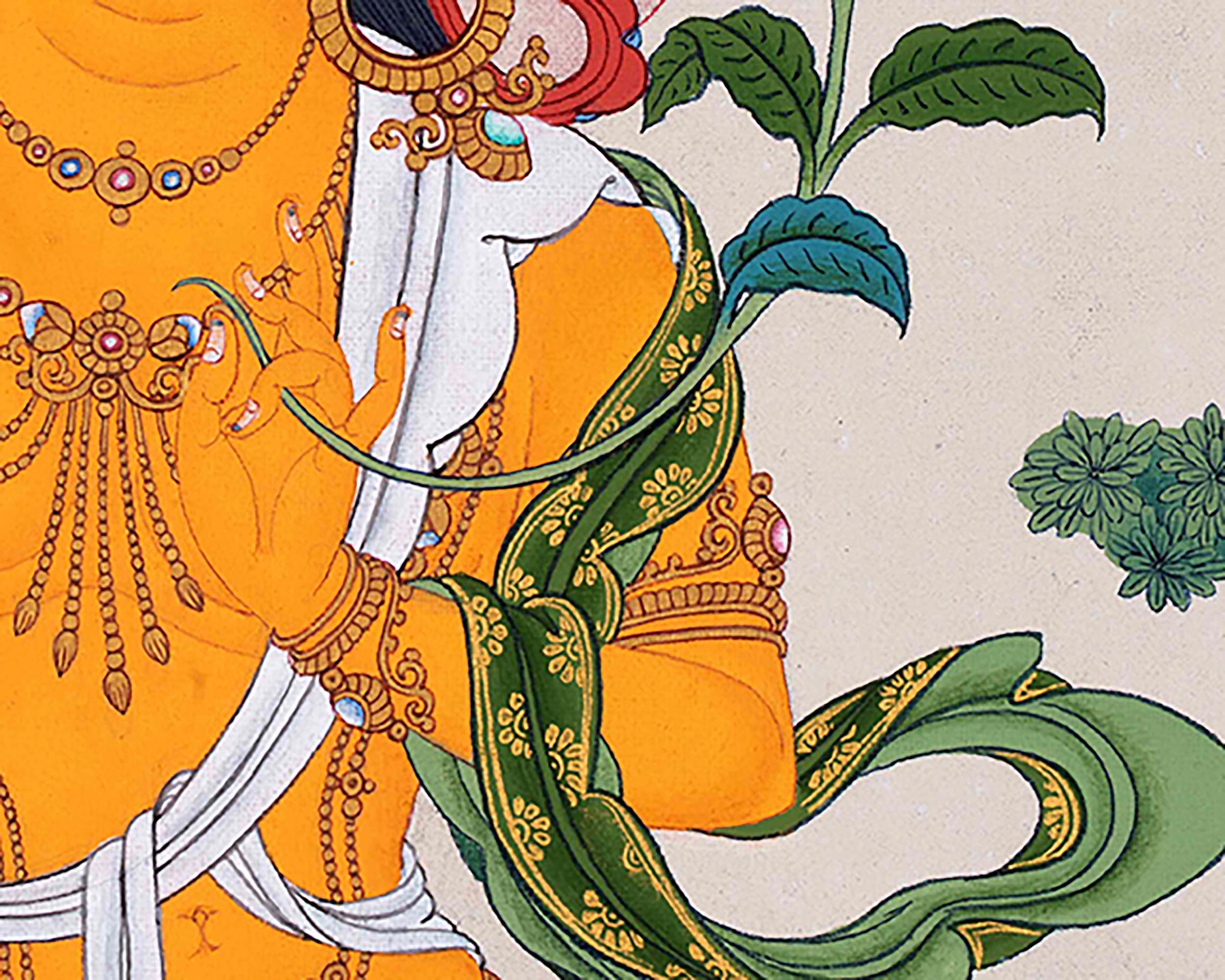 Manjushri Bodhisattva | Karma Gadri Style Thangka